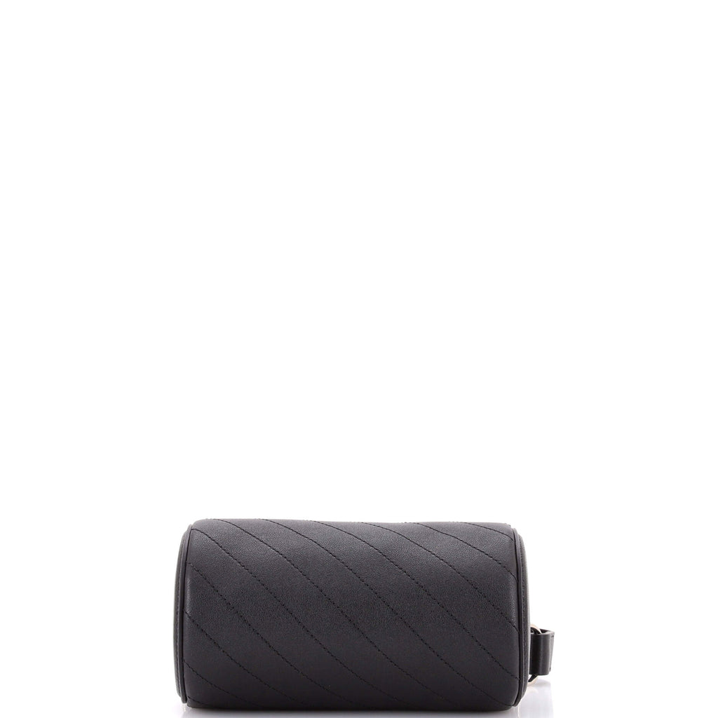 Blondie Shoulder Bag Diagonal Quilted Leather Mini