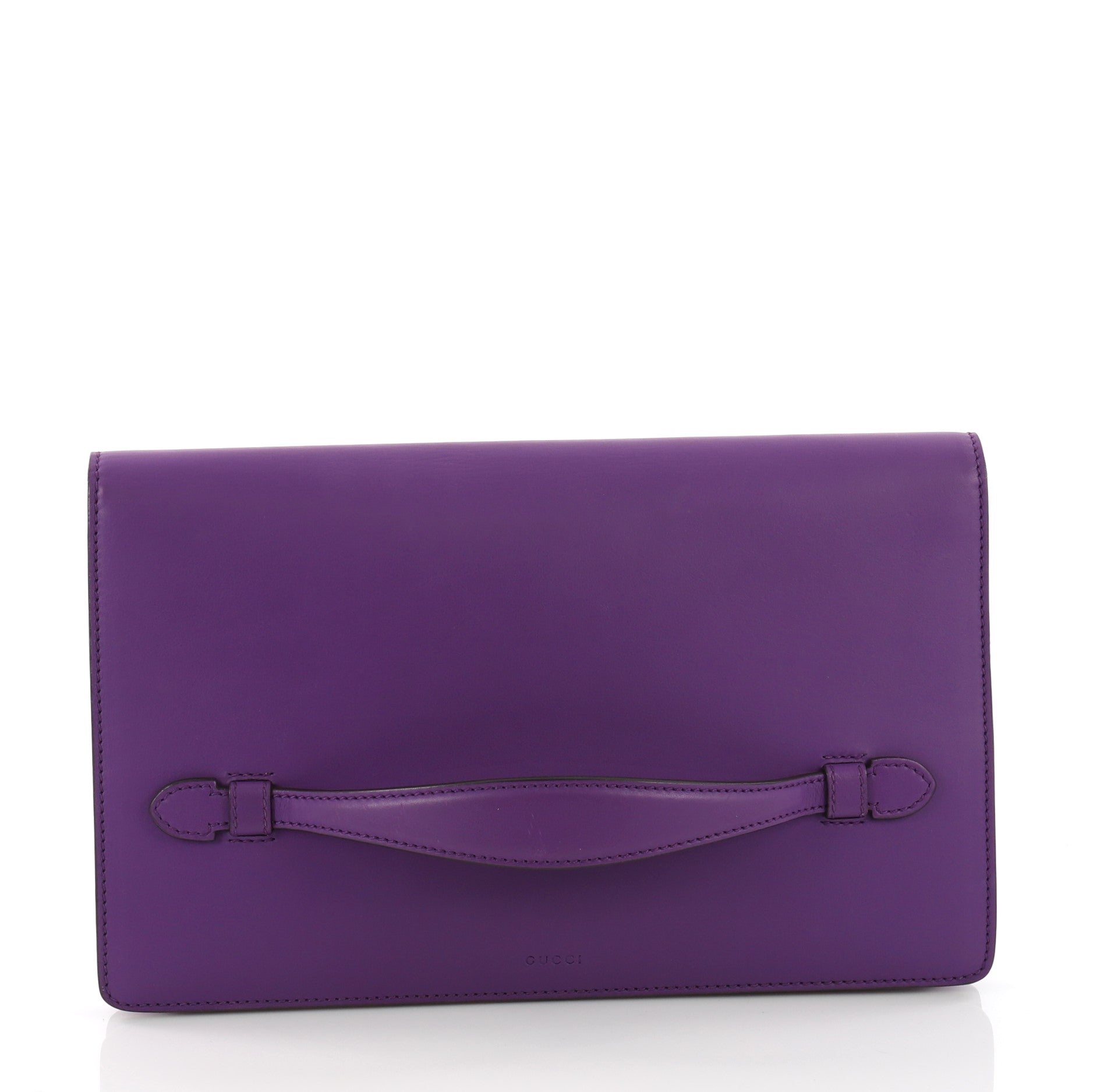 Animalier Flap Clutch Leather Medium