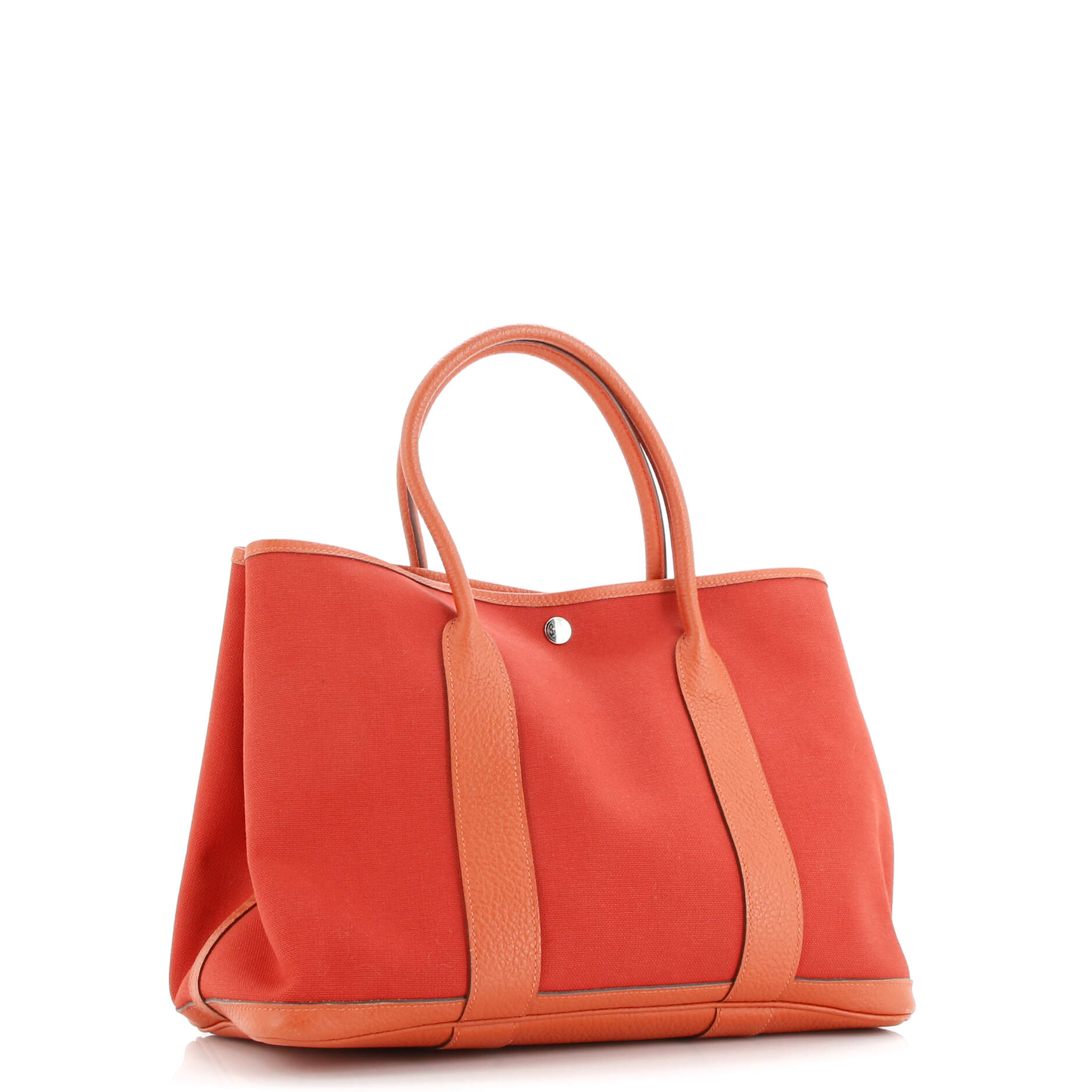 Garden Party Tote Toile and Leather 36