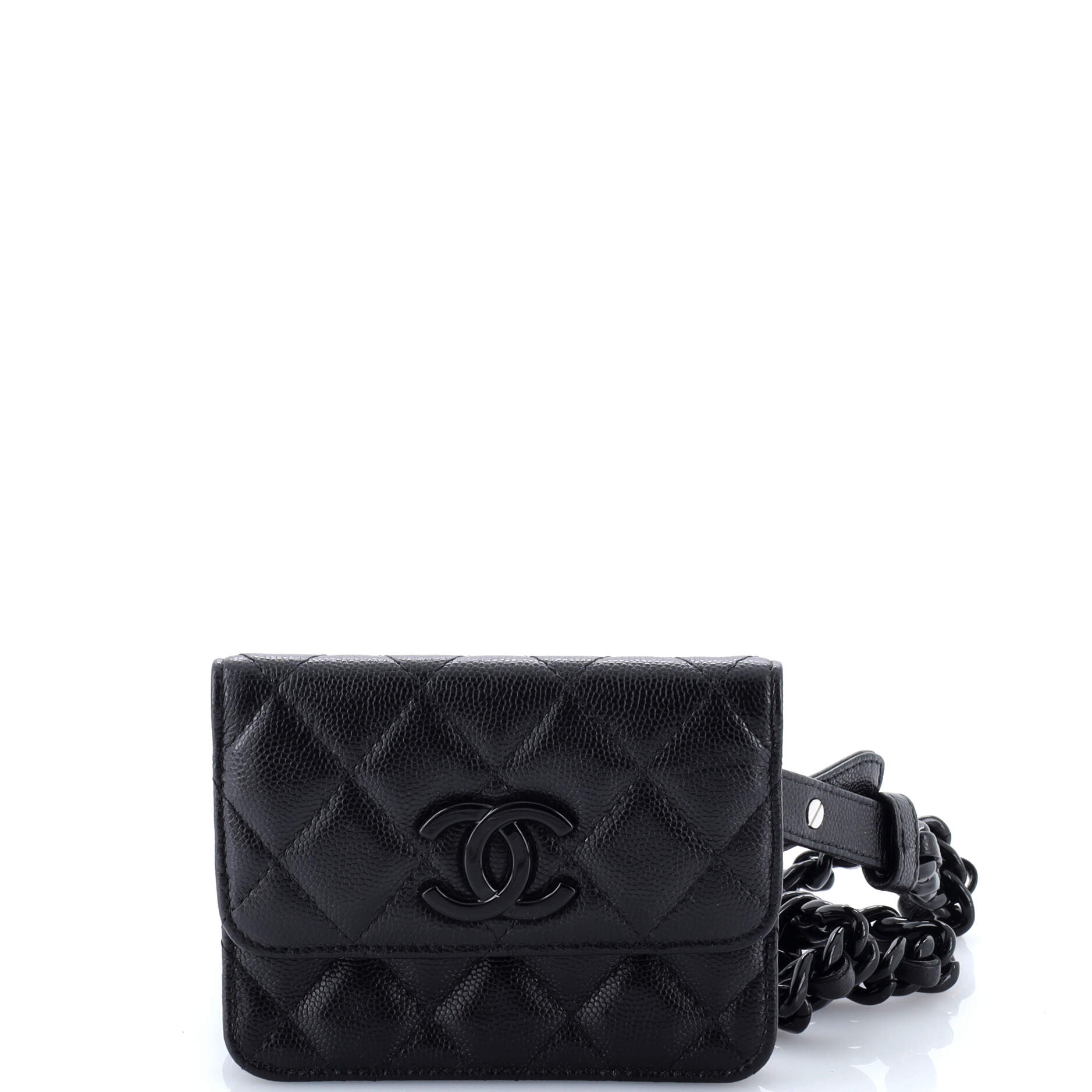 My Everything Flap Card Holder Belt Bag Quilted Caviar