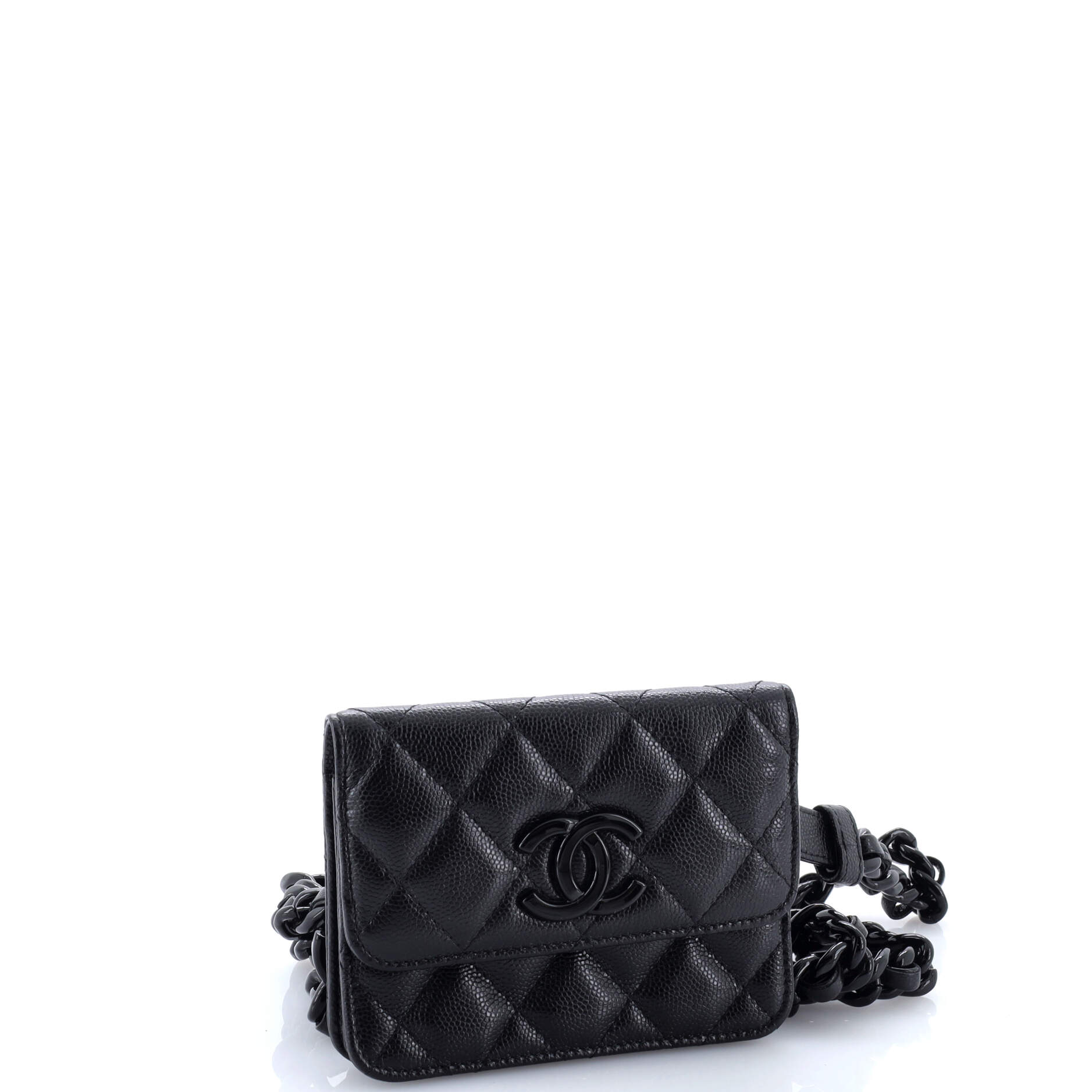 My Everything Flap Card Holder Belt Bag Quilted Caviar