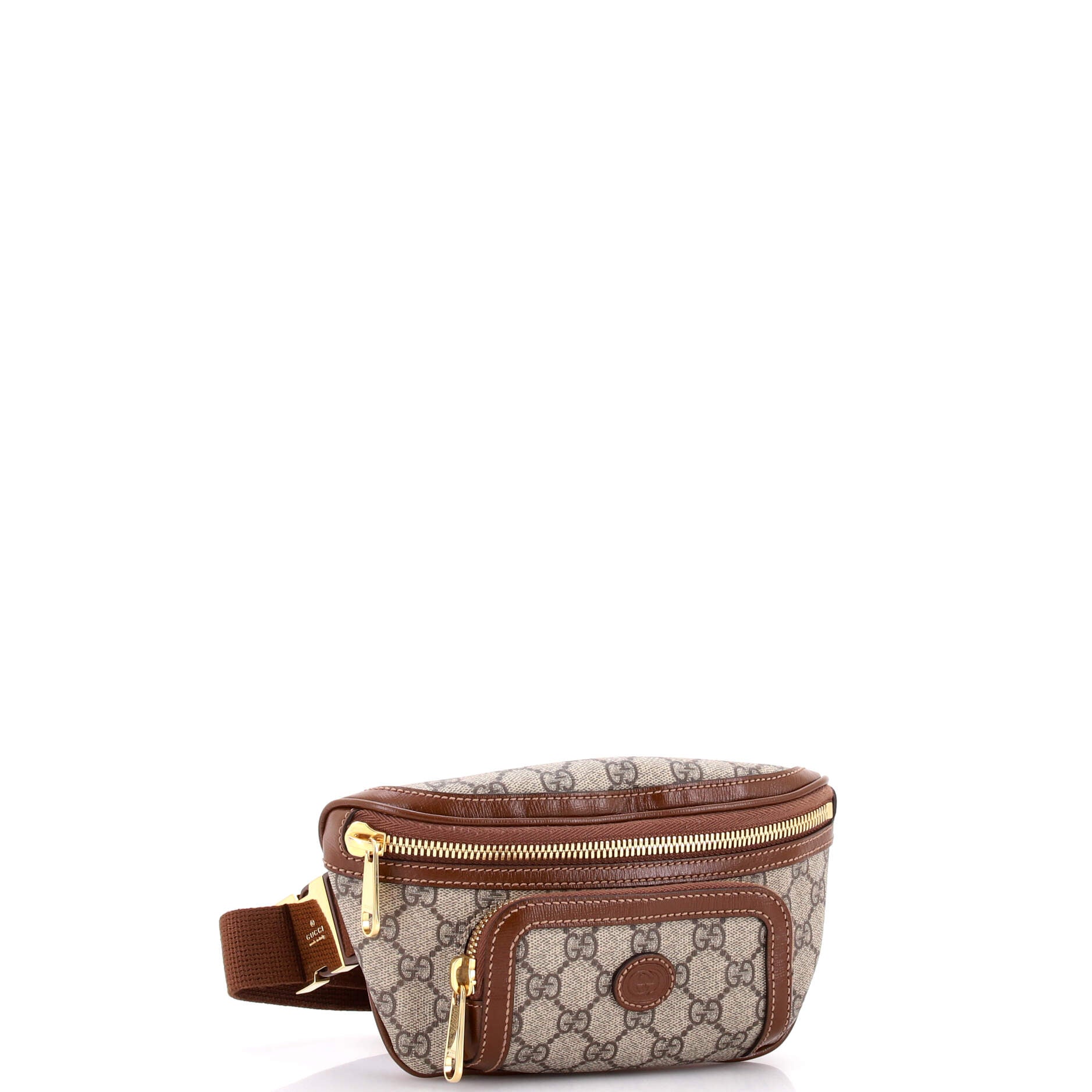 Interlocking G Patch Belt Bag GG Coated Canvas Large