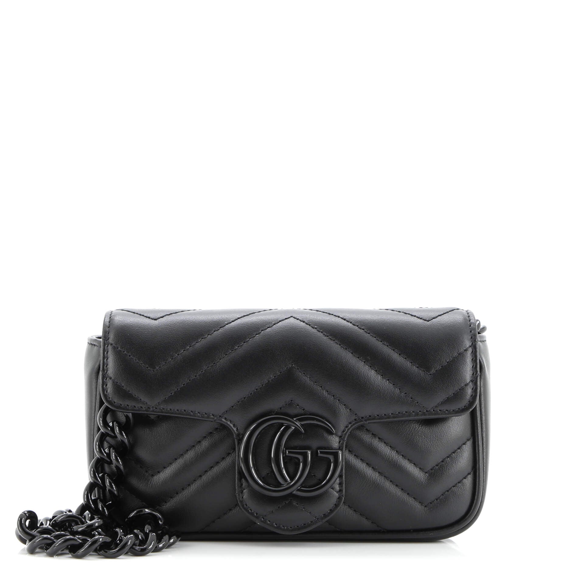 GG Marmont Flap Belt Bag Matelasse Leather