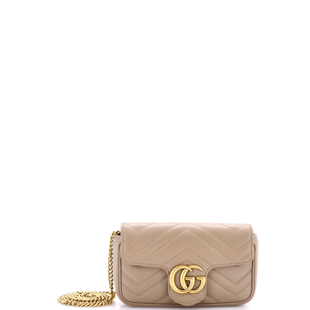 GG Marmont Flap Bag Matelasse Leather Super Mini