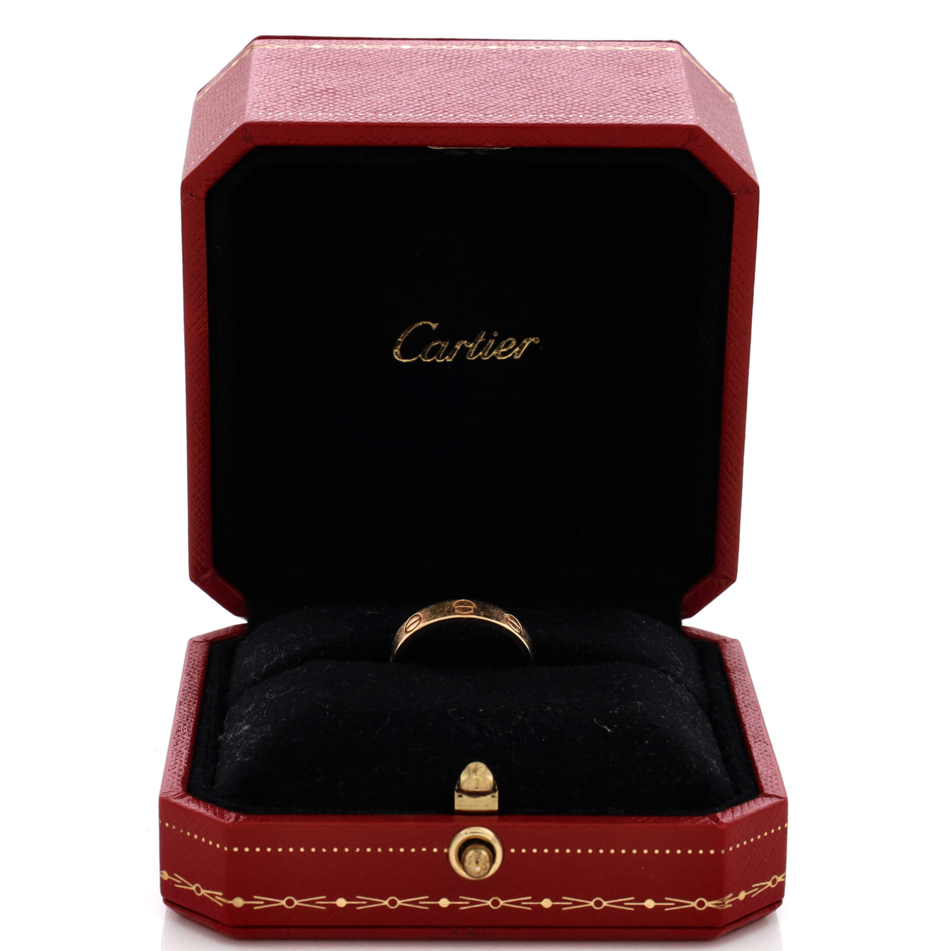 Love Wedding Band Ring 18K Yellow Gold