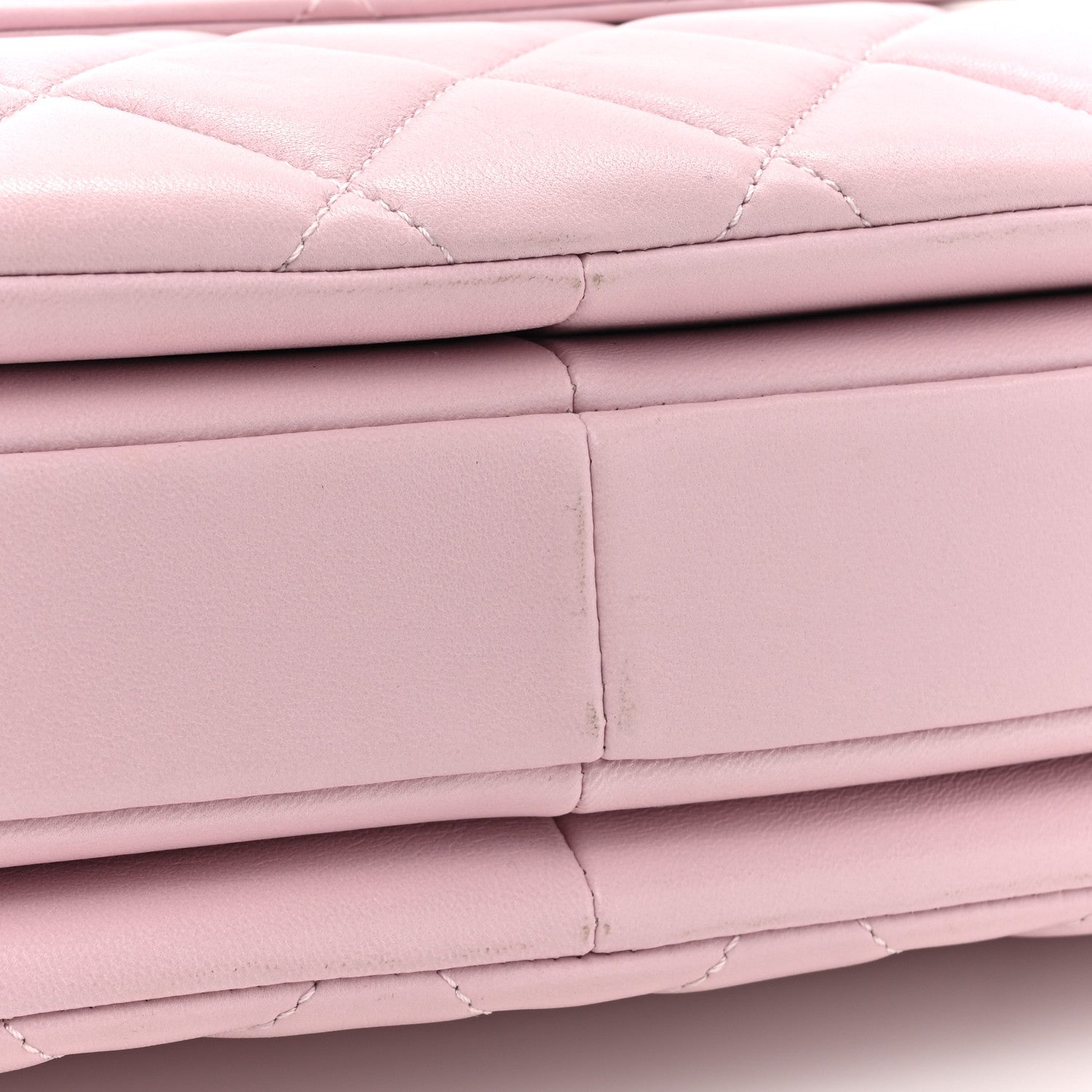 Lambskin Quilted Small Trendy CC Flap Dual Handle Bag Light Pink