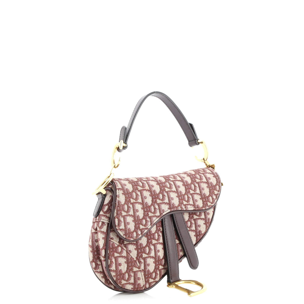 Saddle Handbag Oblique Canvas Mini