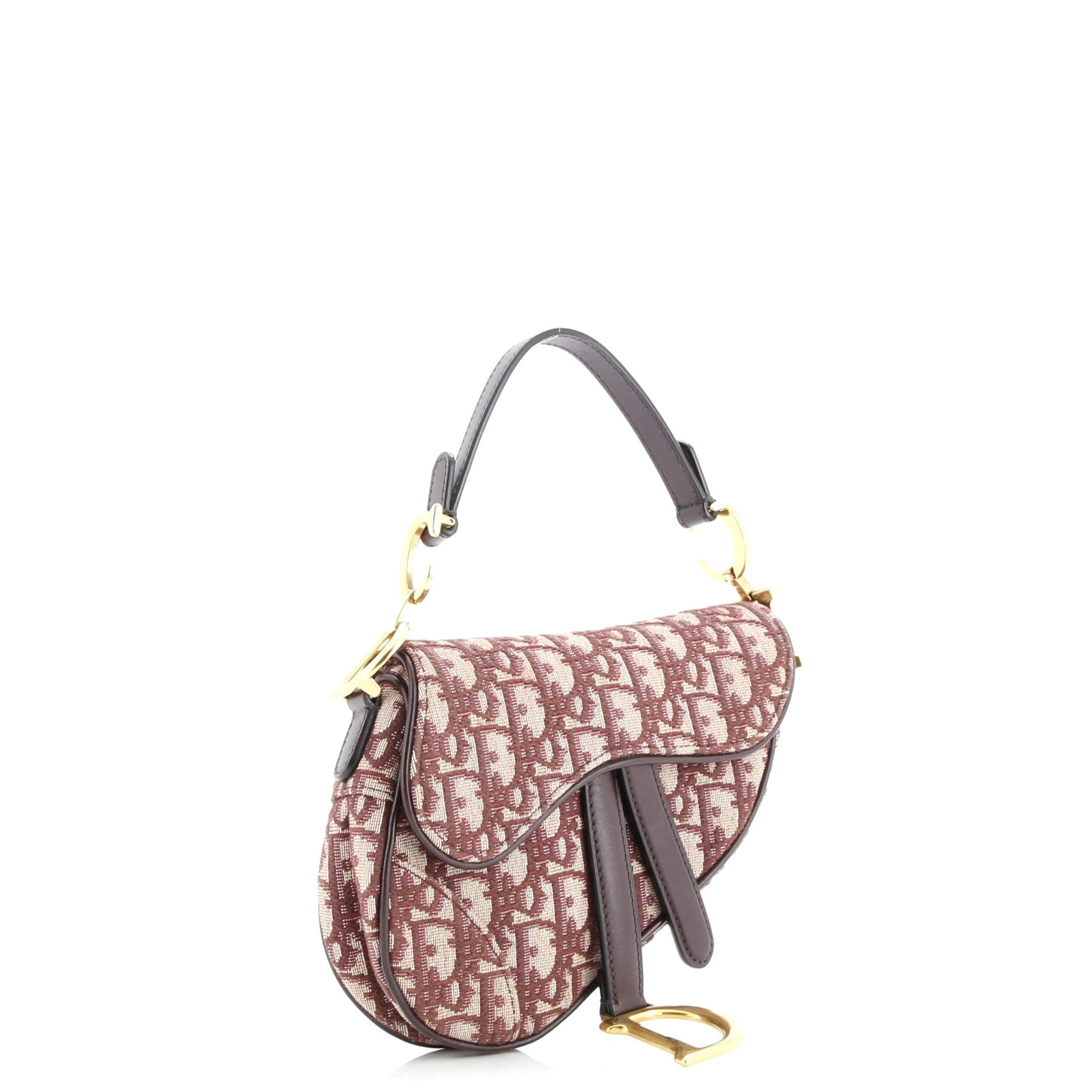 Saddle Handbag Oblique Canvas Mini