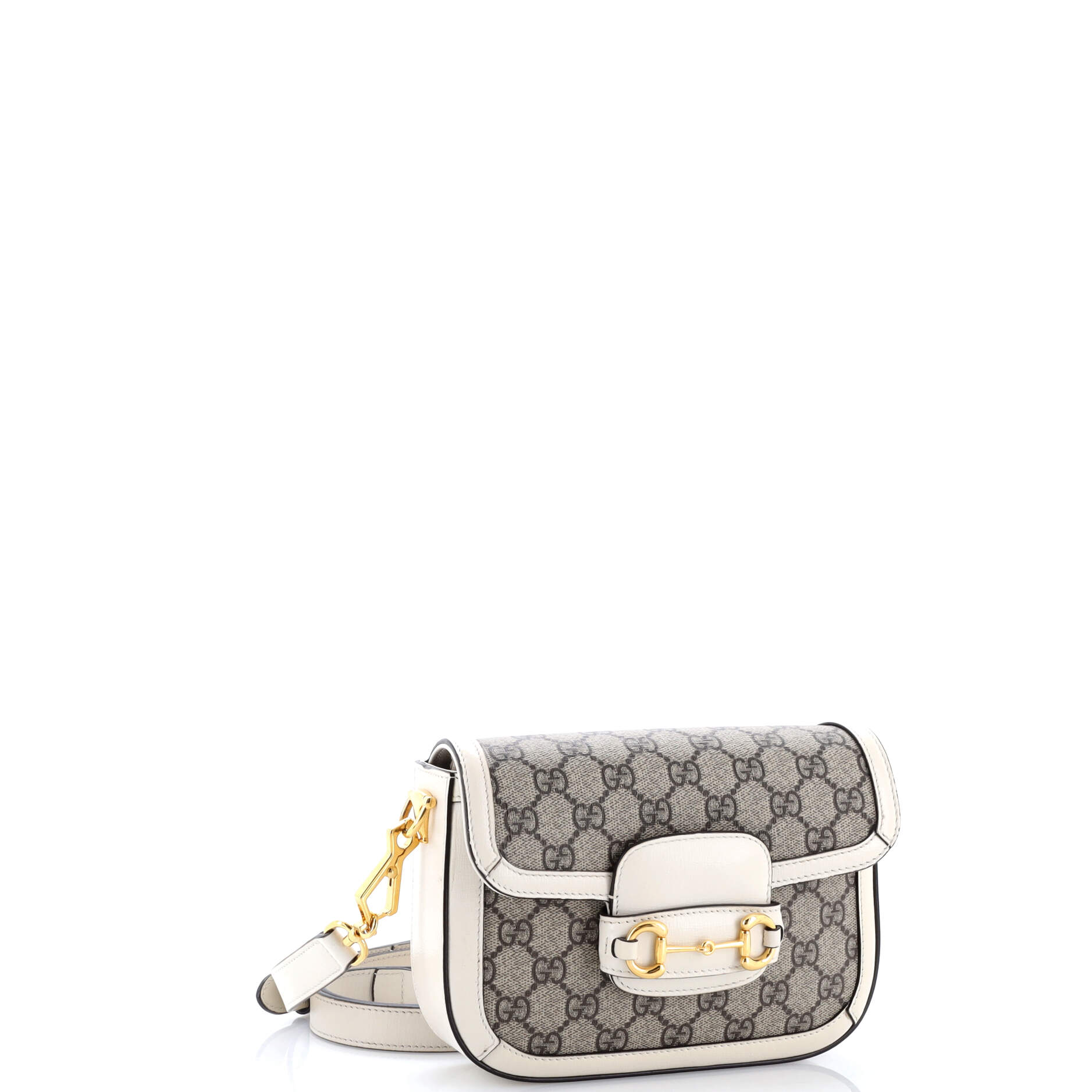 Horsebit 1955 Shoulder Bag GG Coated Canvas with Leather Mini