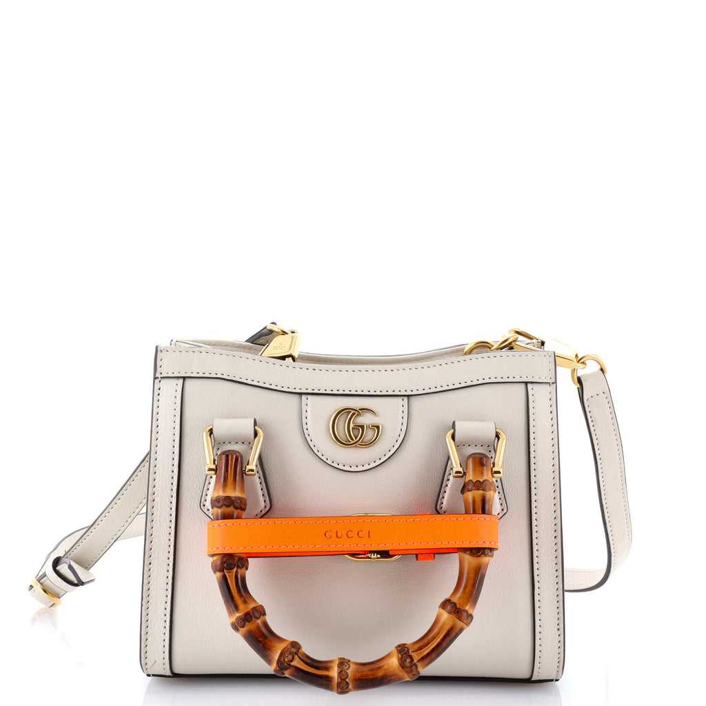 Diana NM Bamboo Handle Tote Leather Mini