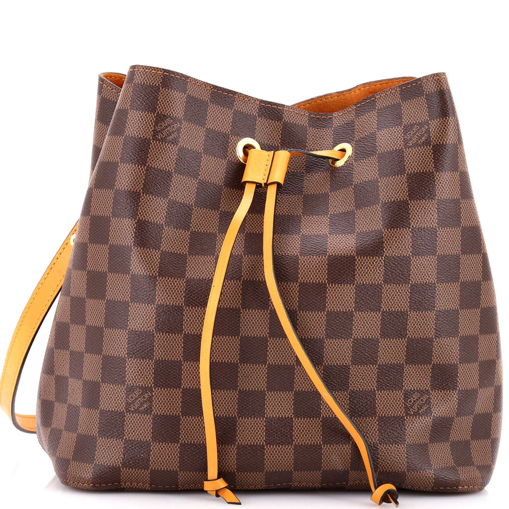 NeoNoe Handbag Damier with Leather MM