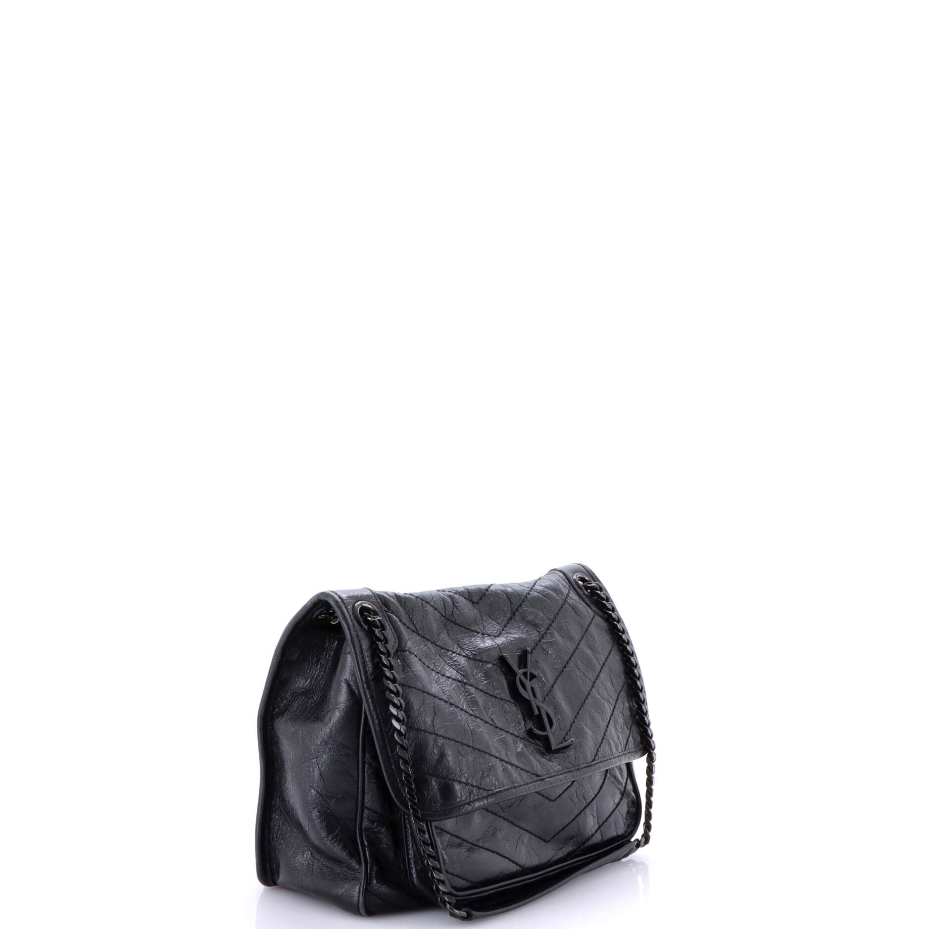 Niki Chain Flap Bag Matelasse Chevron Leather Medium