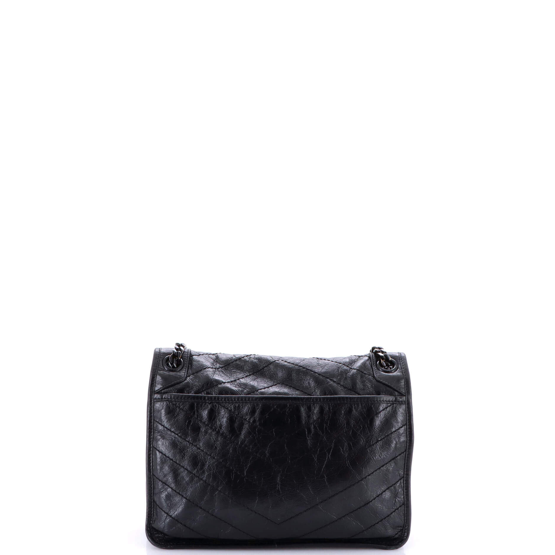 Niki Chain Flap Bag Matelasse Chevron Leather Medium