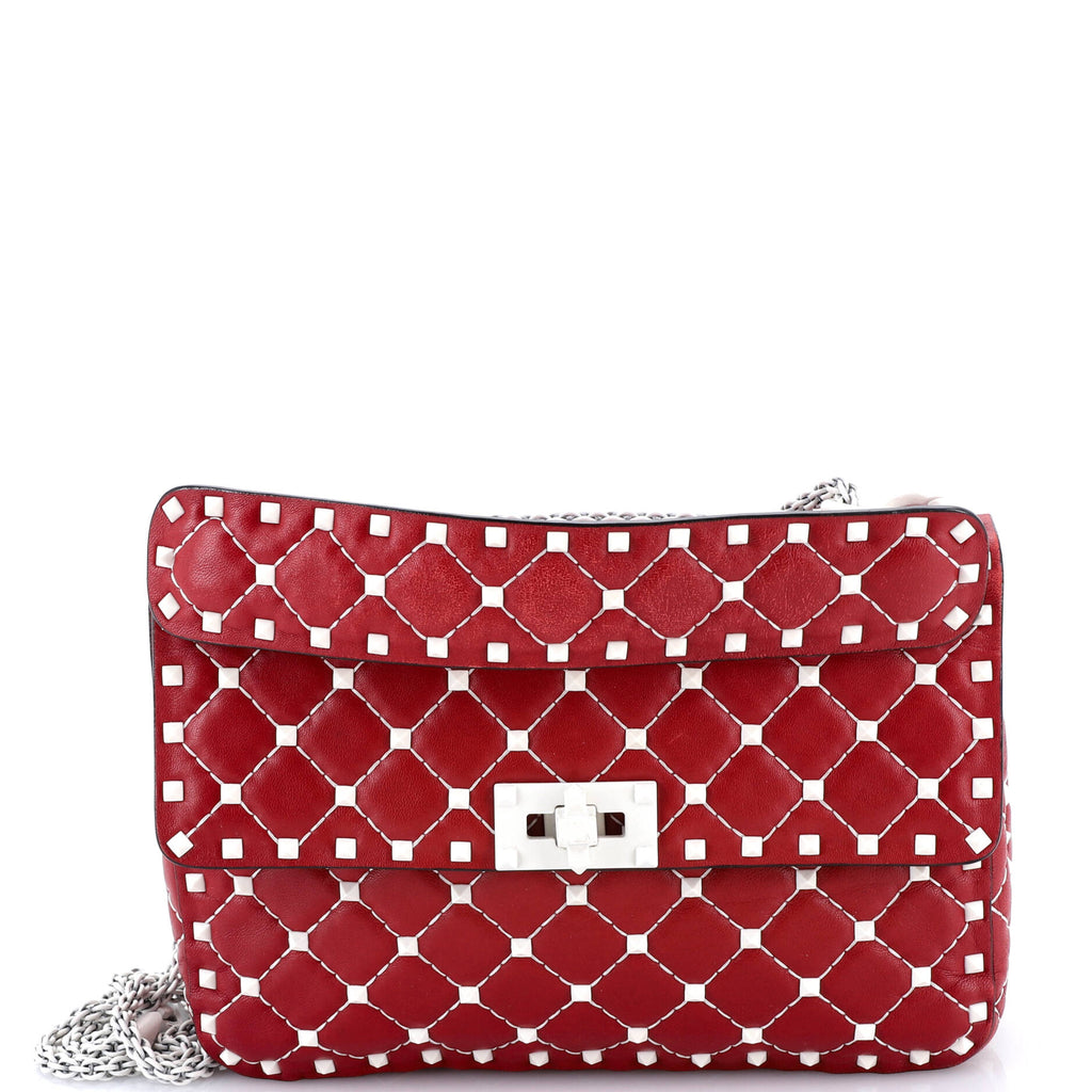 Rockstud Spike Flap Bag Quilted Leather Medium