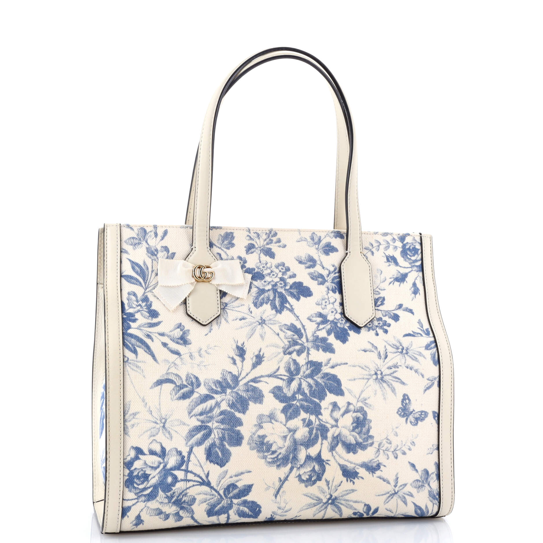 GG Ribbon Tote Coated Printed Canvas Medium