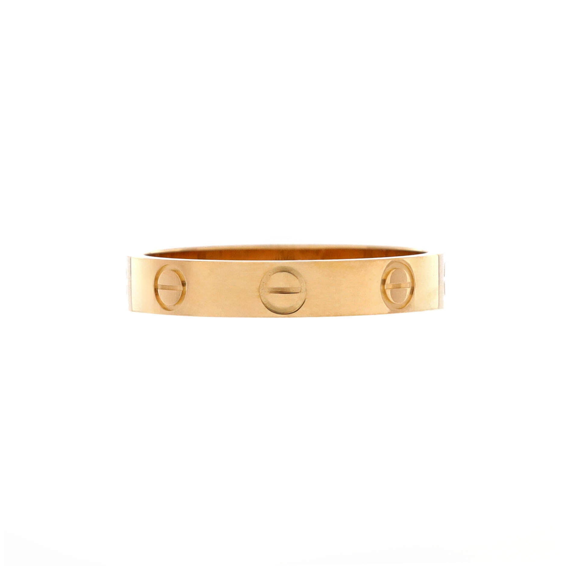 Love Wedding Band Ring 18K Yellow Gold