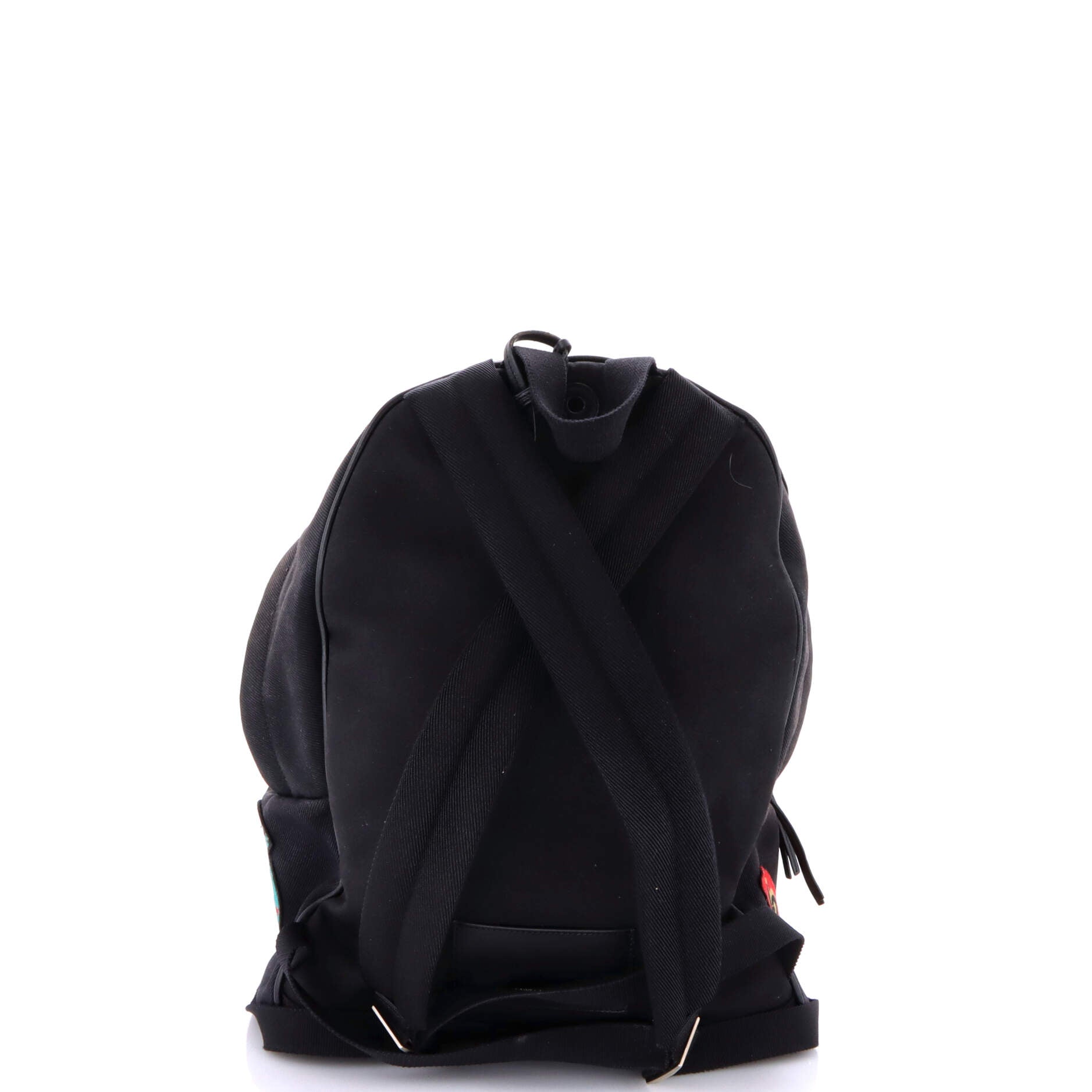 City Backpack Patch Embellished Canvas Medium