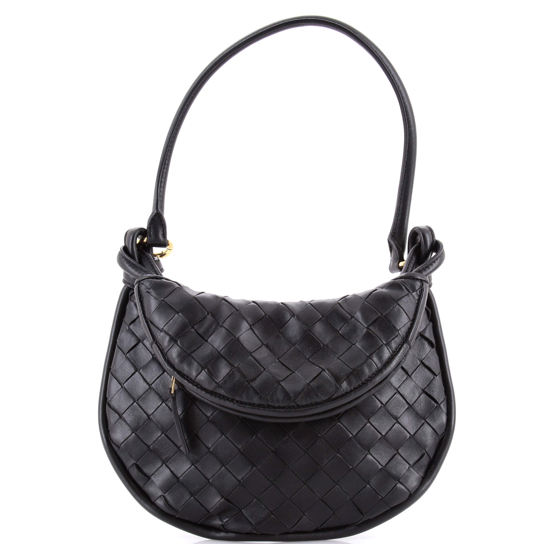 Gemelli Shoulder Bag Intrecciato Leather Small
