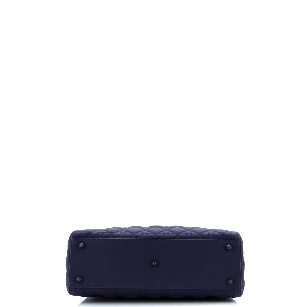 Ultra Matte Lady Dior Bag Cannage Quilt Calfskin Large