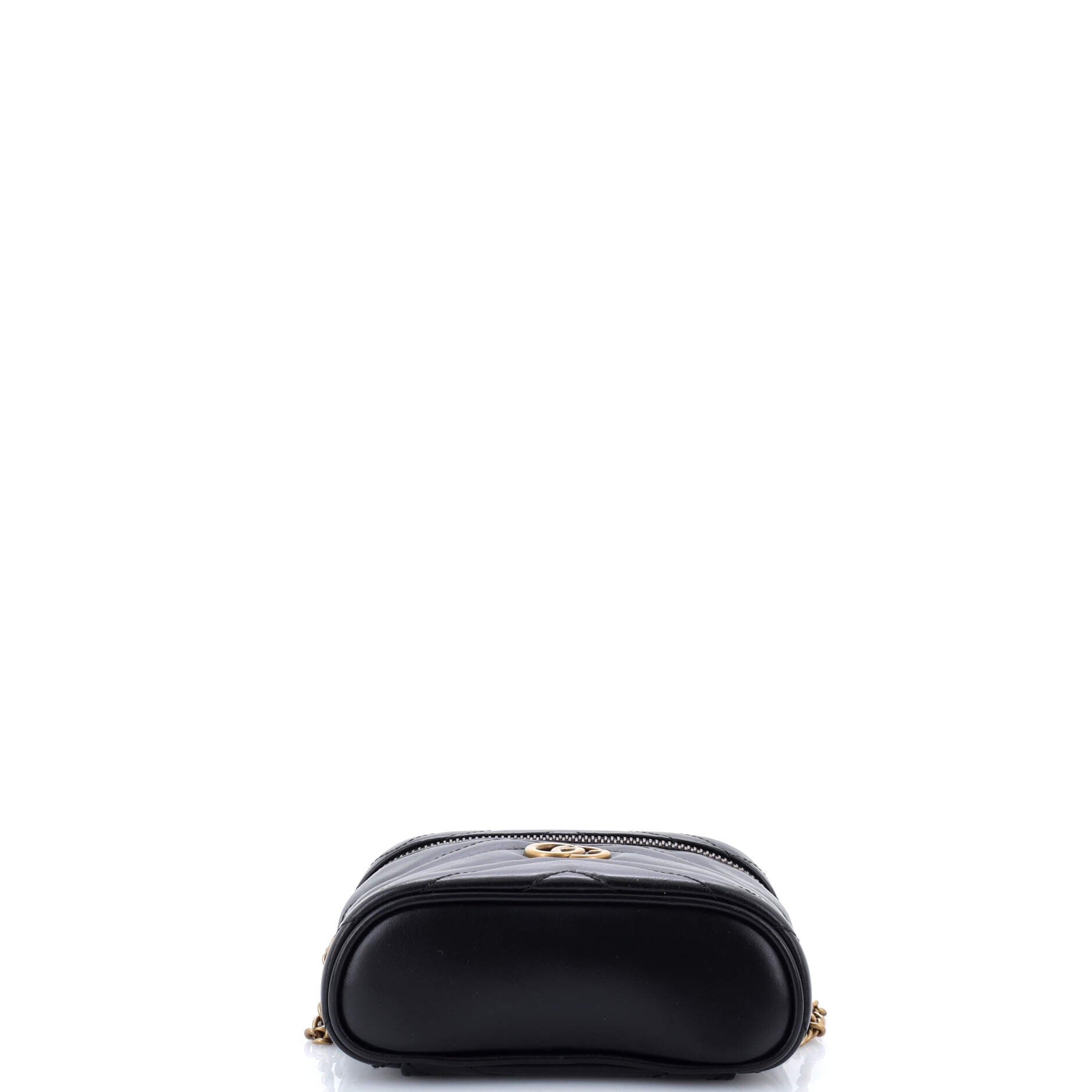 GG Marmont Top Handle Vanity Chain Bag Matelasse Leather Mini