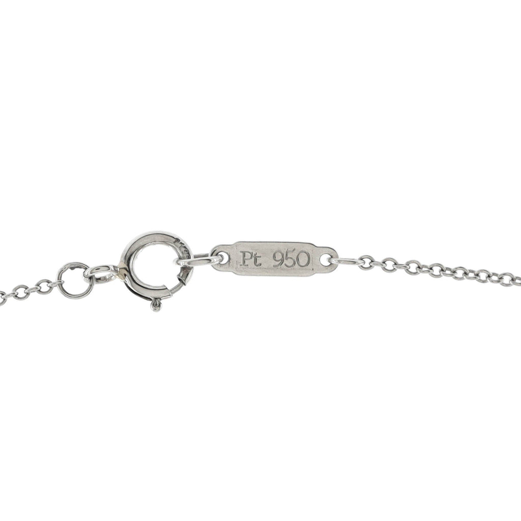 Paper Flowers Firefly Pendant Necklace Platinum with Diamonds and Pink Tourmaline Small