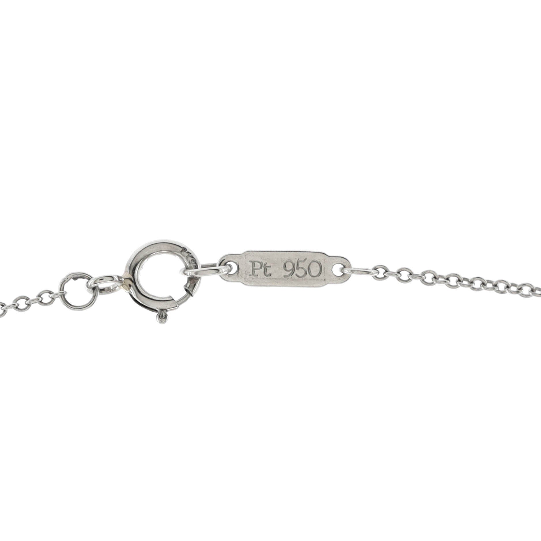 Paper Flowers Firefly Pendant Necklace Platinum with Diamonds and Pink Tourmaline Small