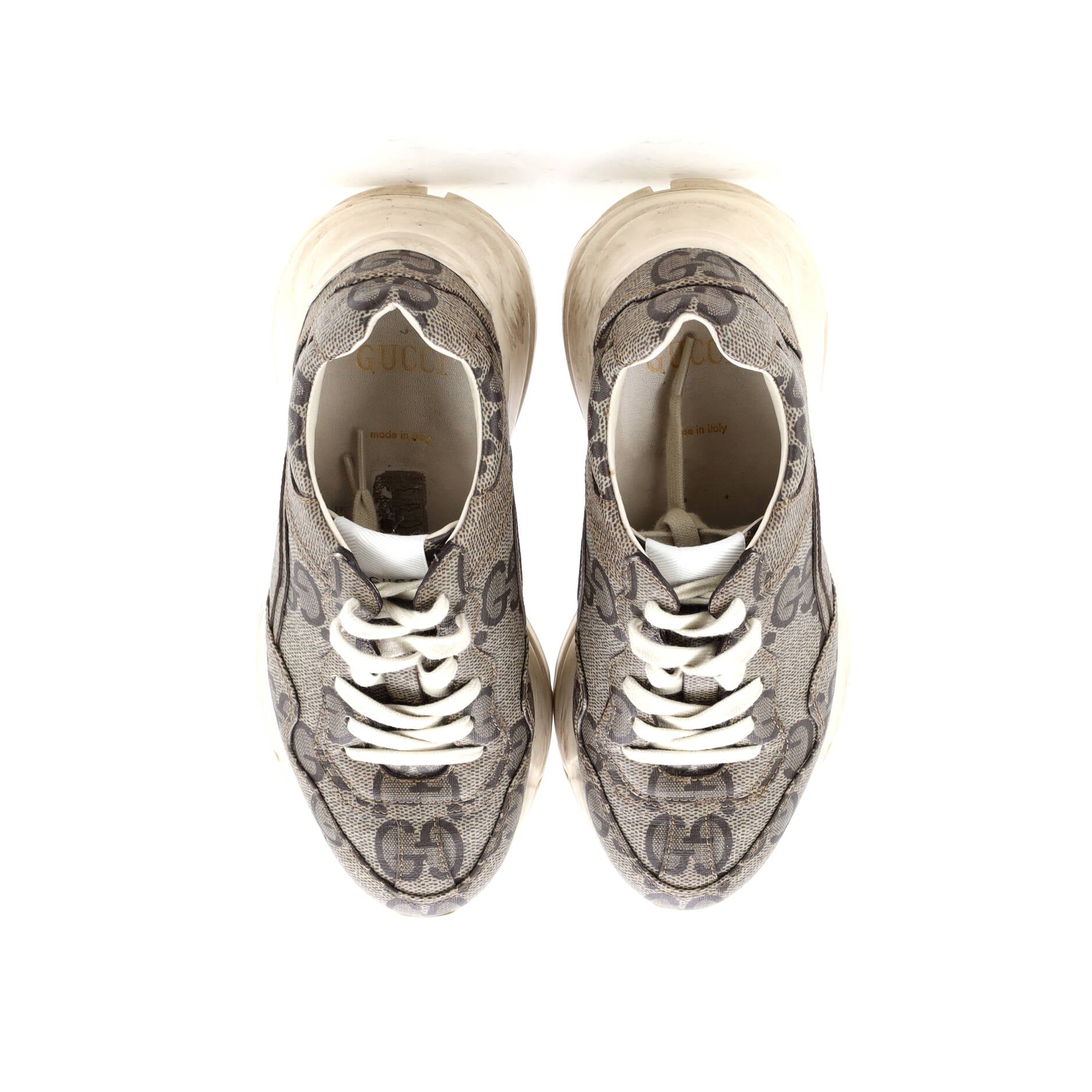 Rhyton Sneakers Jumbo GG Coated Canvas