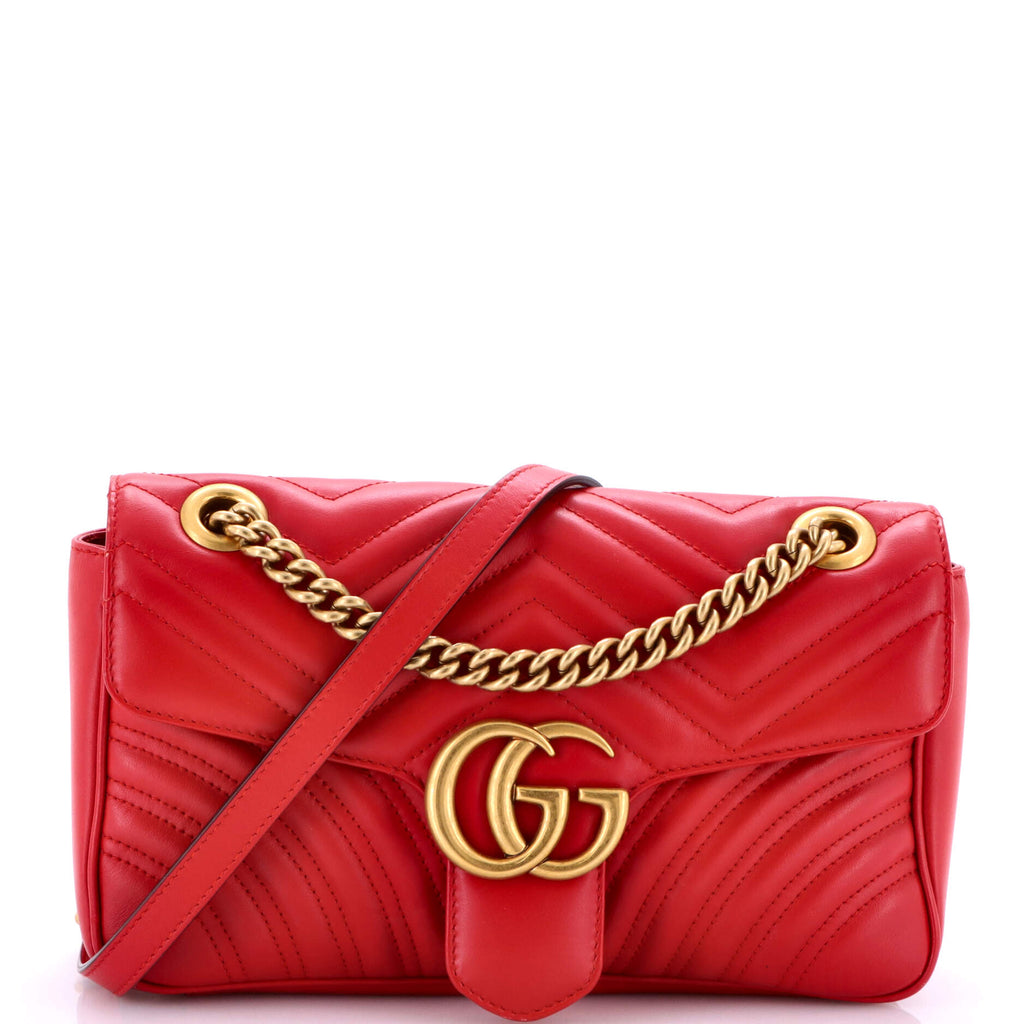 GG Marmont Flap Bag Matelasse Leather Medium