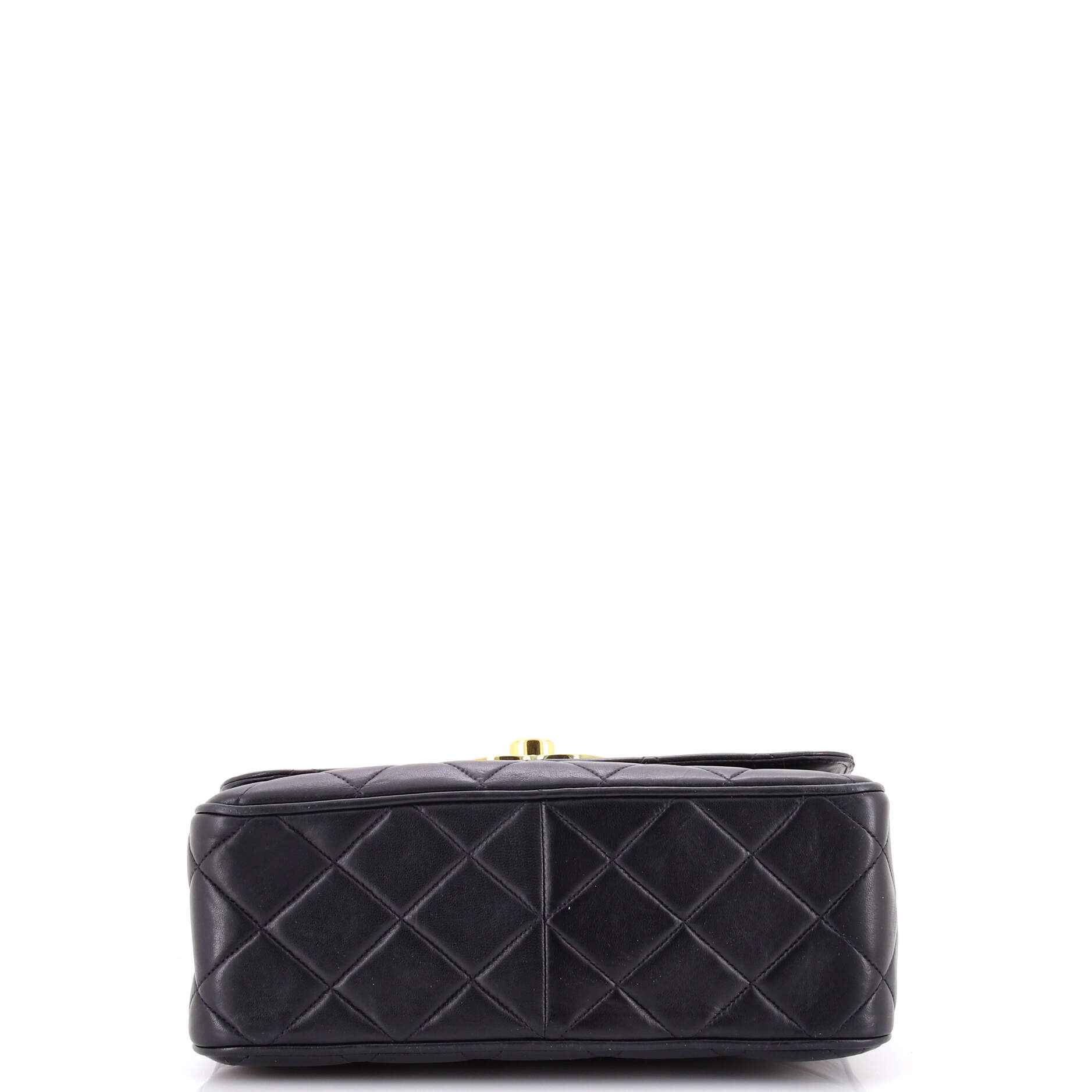 Vintage Square CC Flap Bag Quilted Lambskin Medium