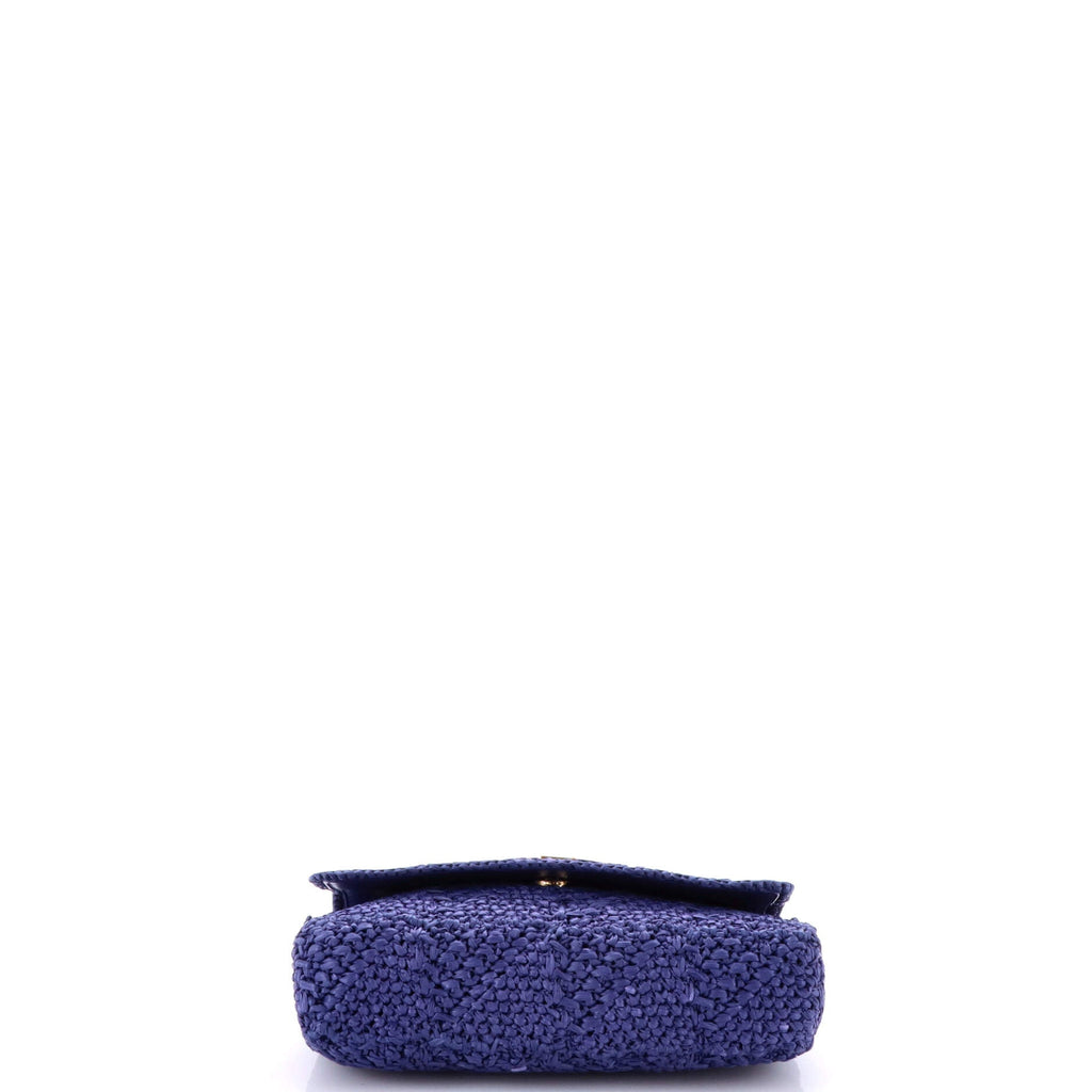 Jamie Flap Bag Crochet Raffia Medium