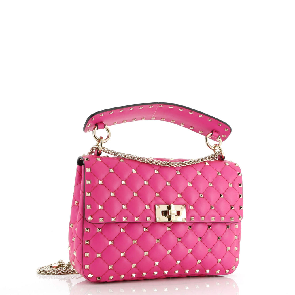 Rockstud Spike Flap Bag Quilted Leather Medium