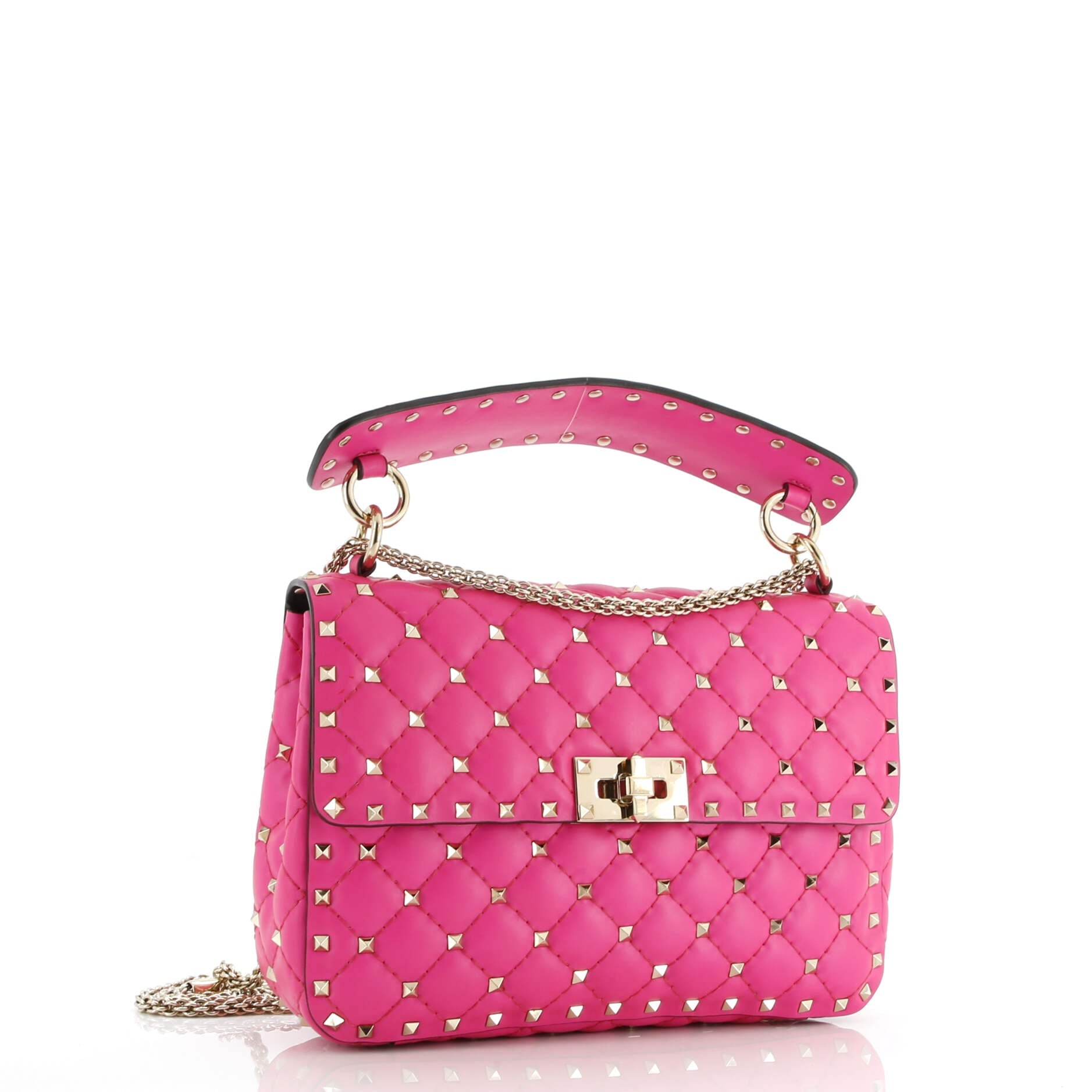 Rockstud Spike Flap Bag Quilted Leather Medium