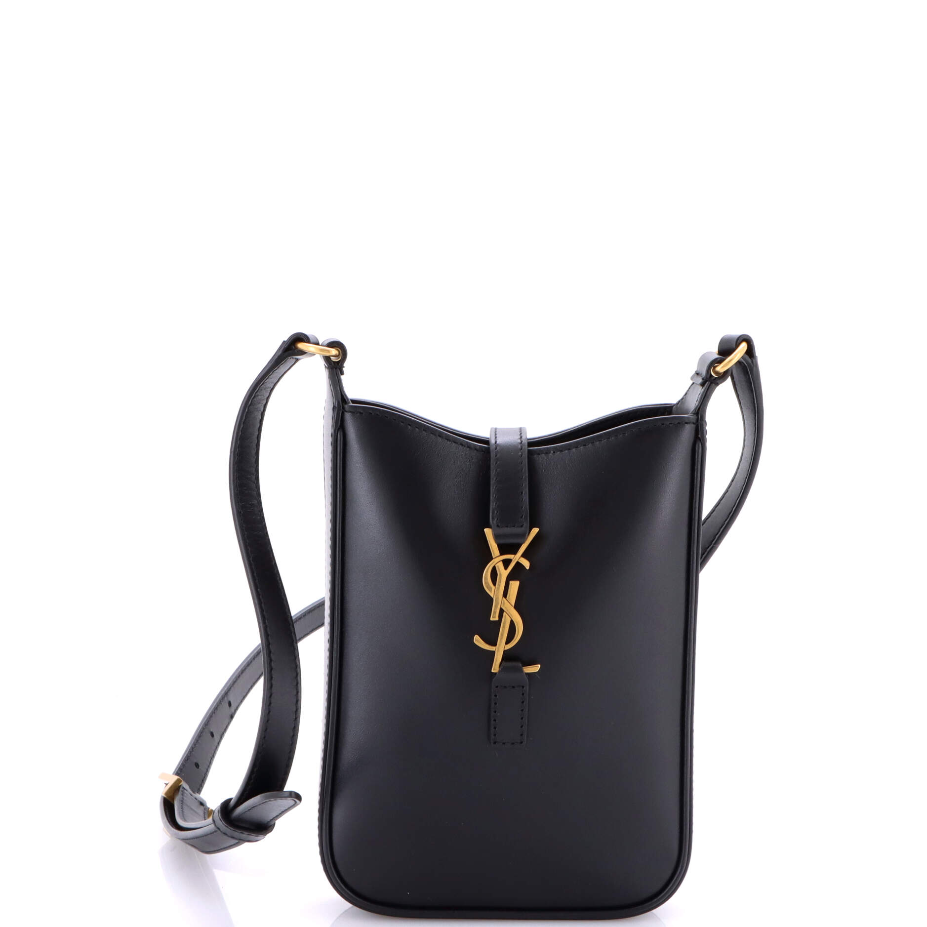 Le 5 a 7 Vertical Shoulder Bag Leather Mini