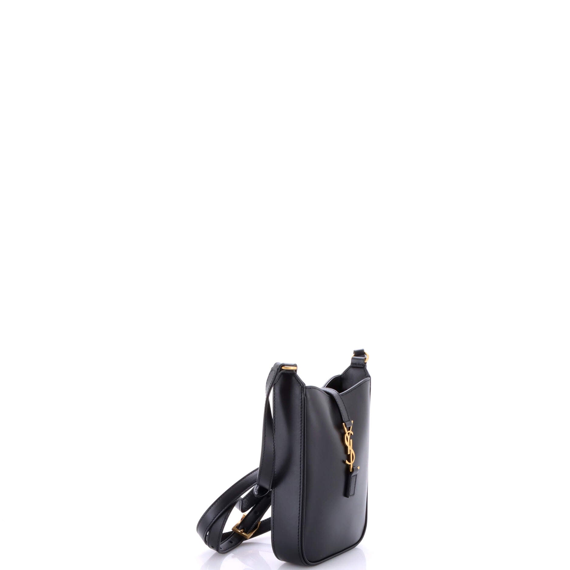 Le 5 a 7 Vertical Shoulder Bag Leather Mini