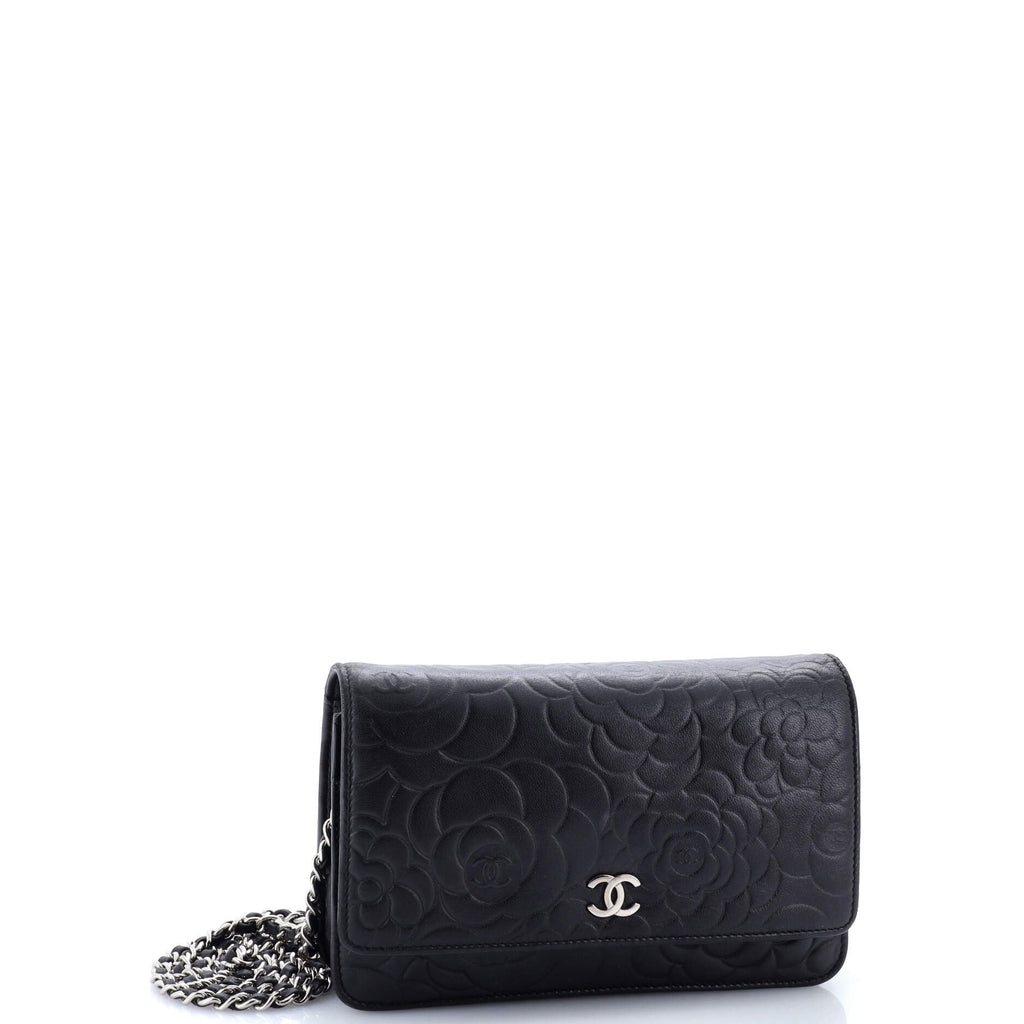 Wallet on Chain Camellia Lambskin