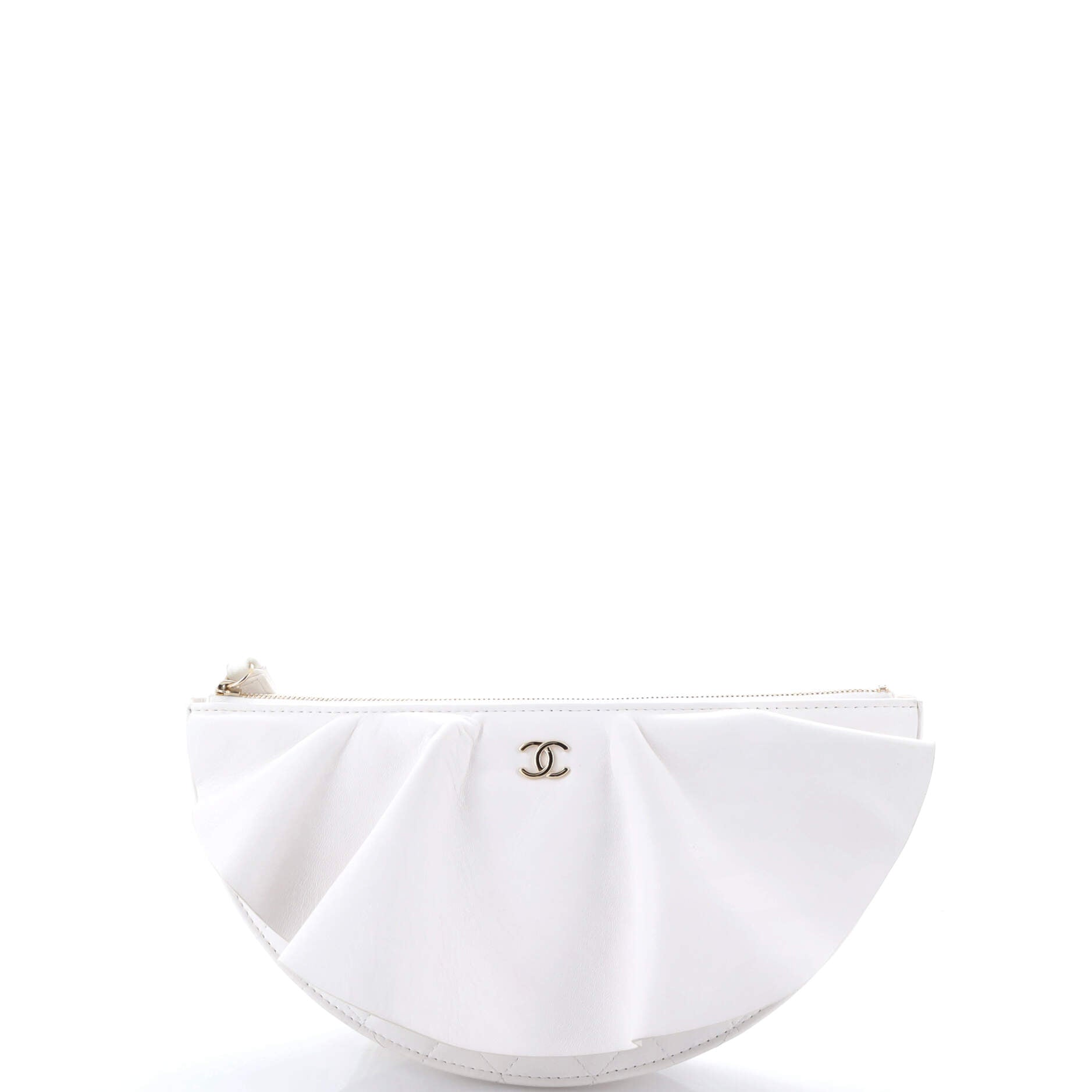 Wave Clutch Quilted Lambskin