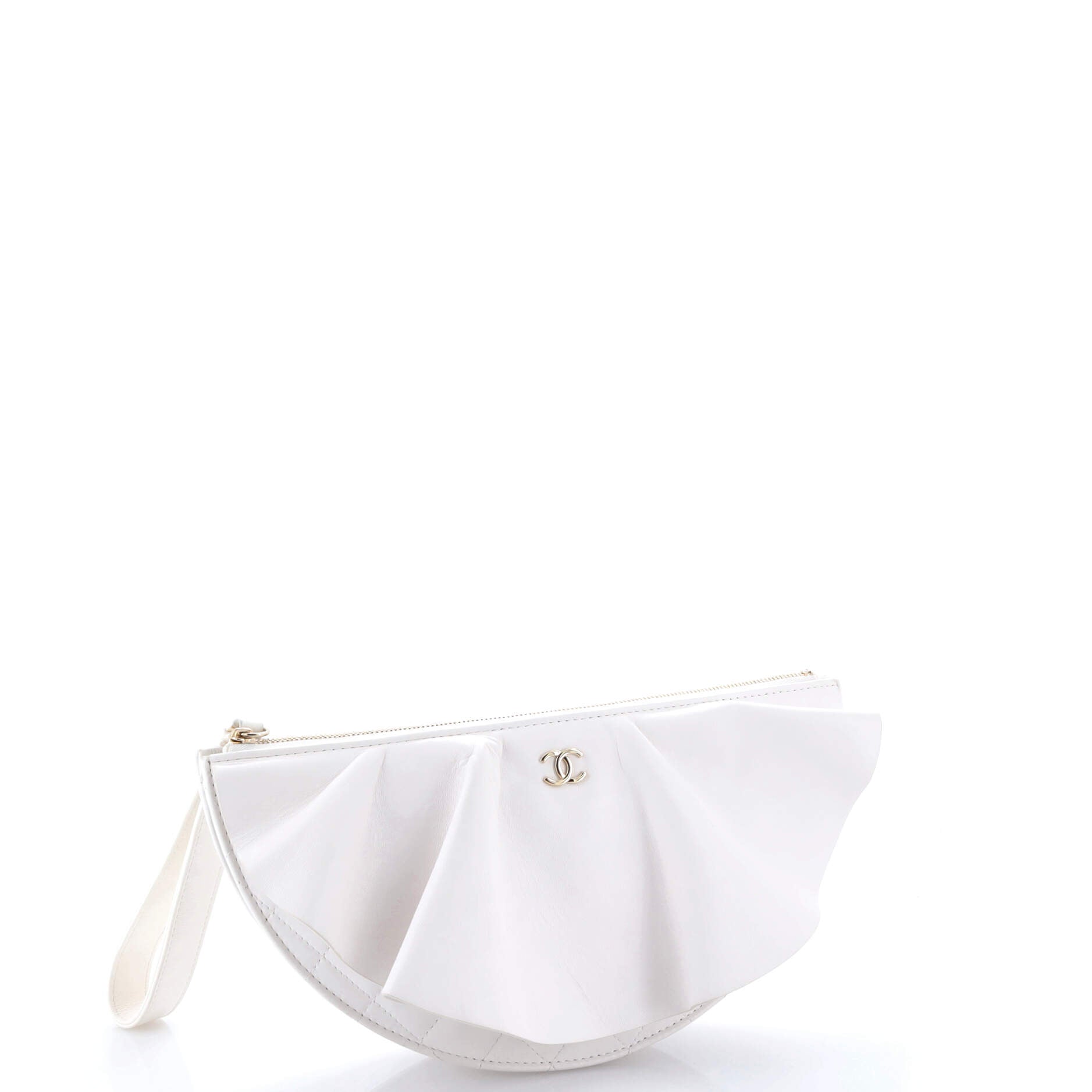 Wave Clutch Quilted Lambskin