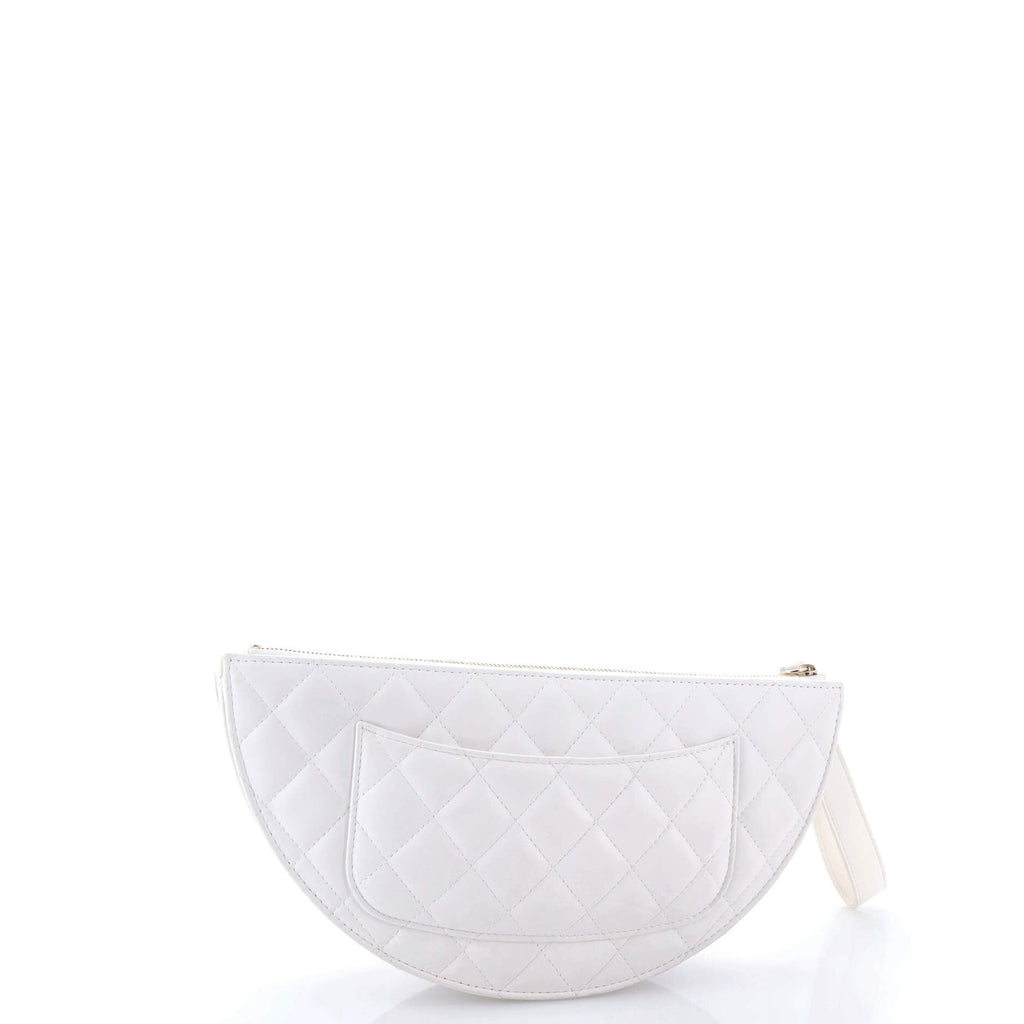Wave Clutch Quilted Lambskin