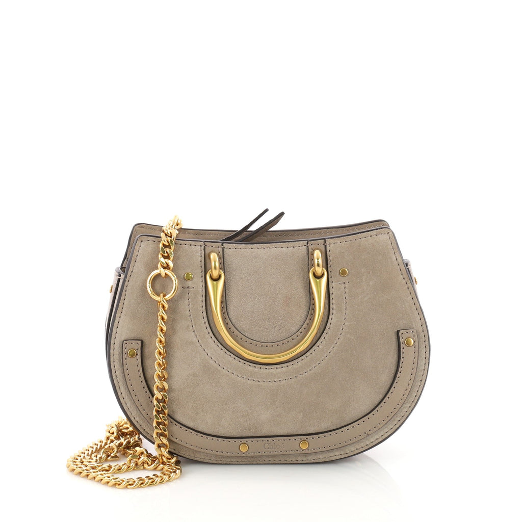 Pixie Bag Suede with Leather Mini