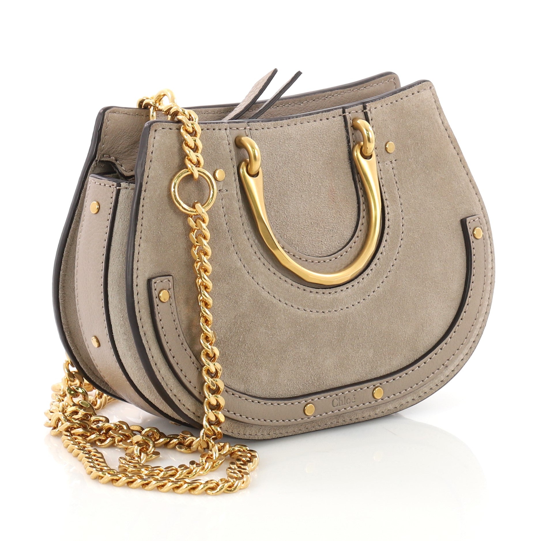 Pixie Bag Suede with Leather Mini