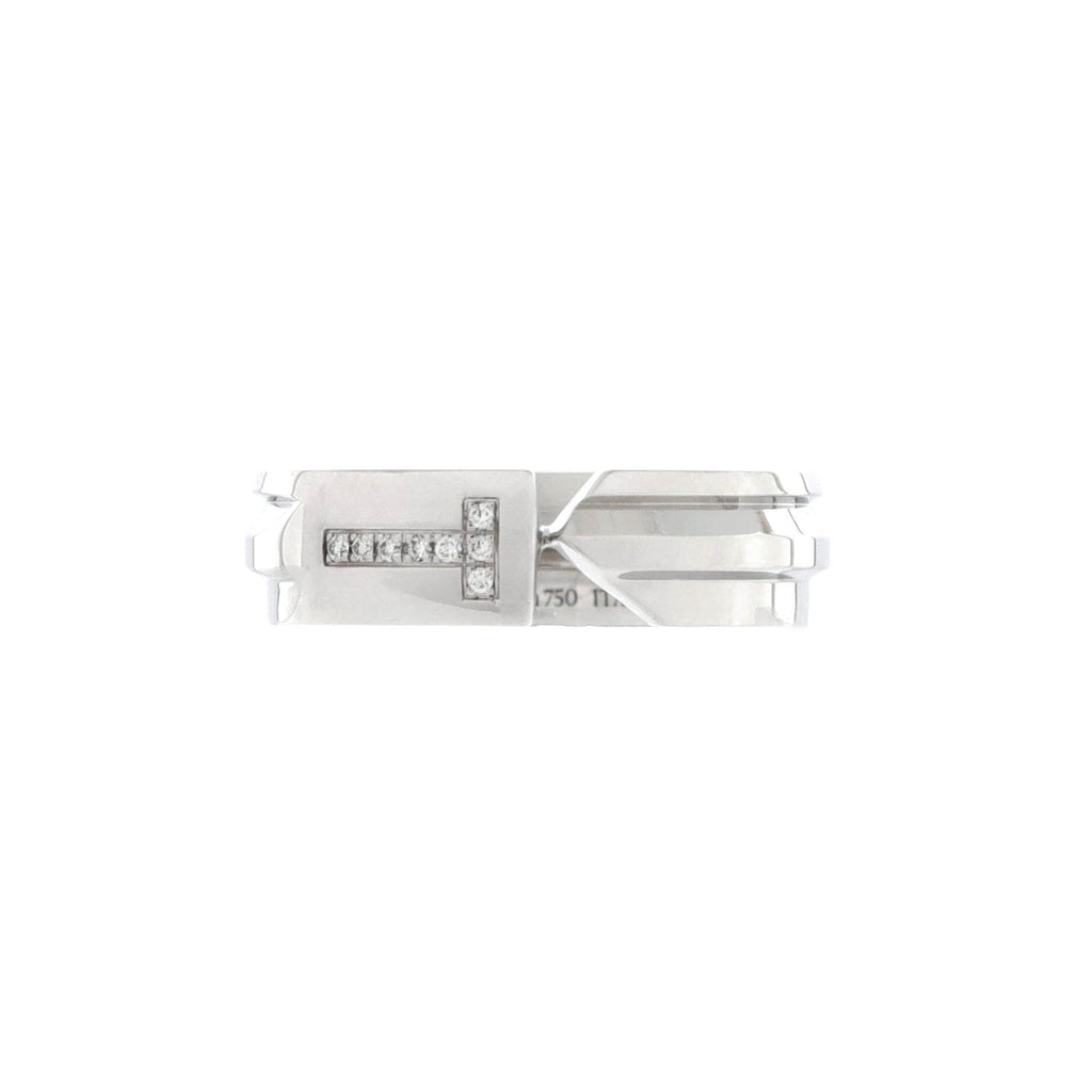 Modern Keys Ring 18K White Gold and Diamonds