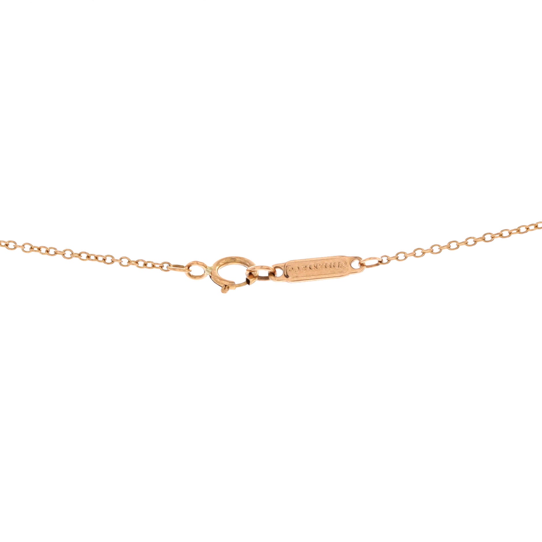 Paper Flowers Pendant Necklace 18K Rose Gold and Diamonds Small
