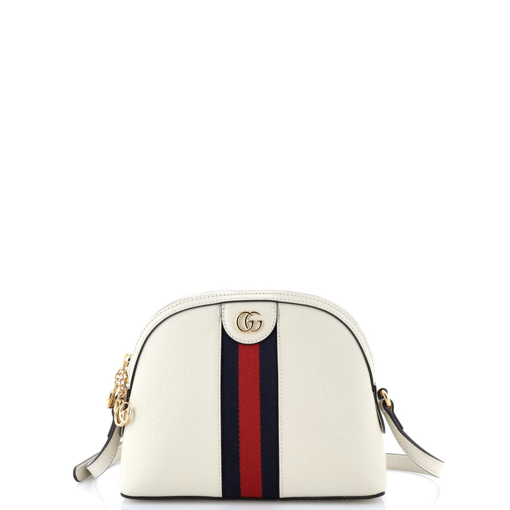 Ophidia Dome Shoulder Bag Leather Small