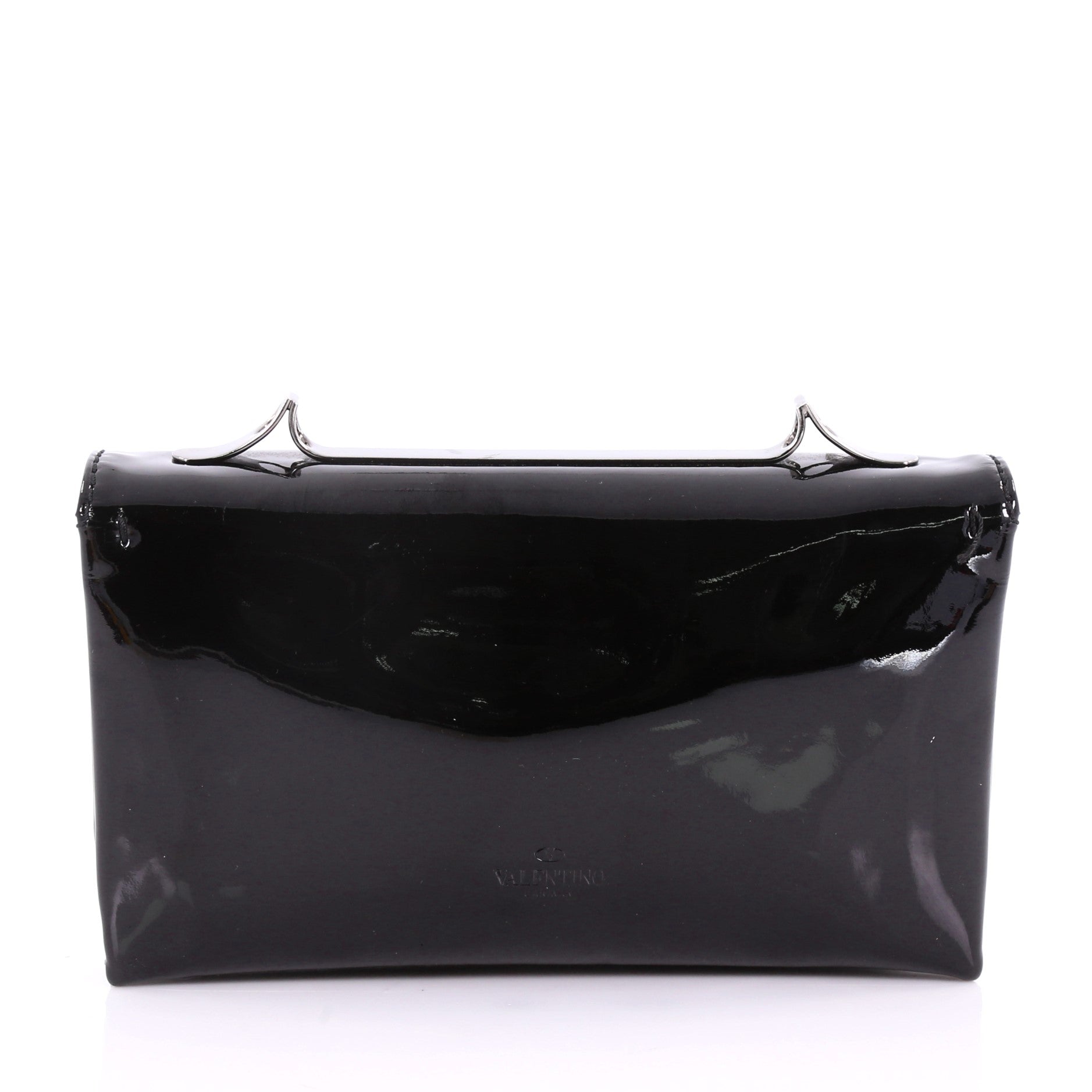 Va Va Voom Clutch Crystal Studs Patent Medium