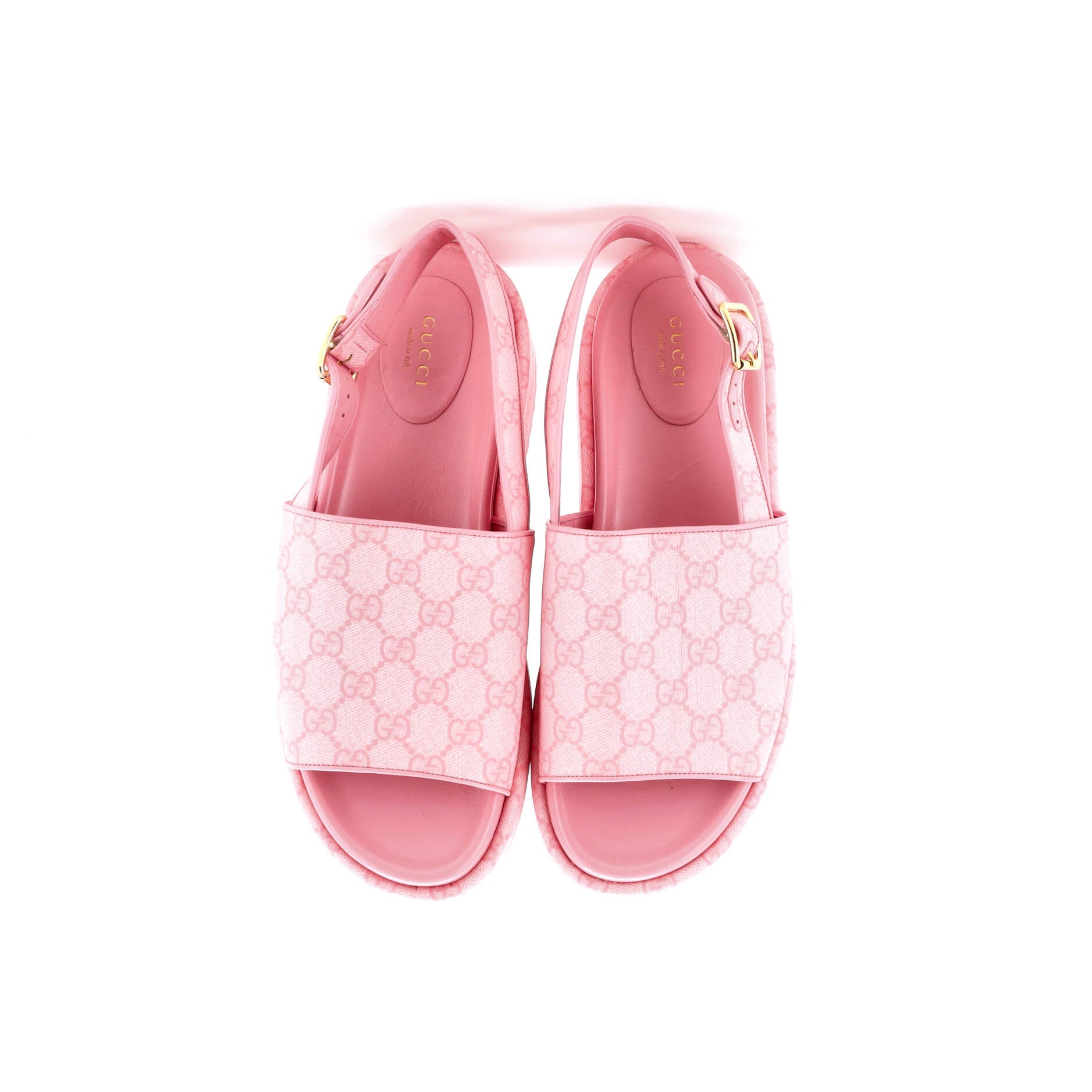 Women's Angelina Platform Slingback Sandals GG Coated Canvas