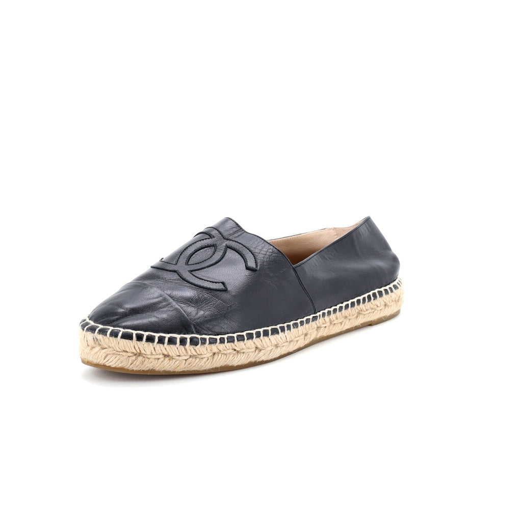 Women's CC Cap Toe Espadrilles Leather