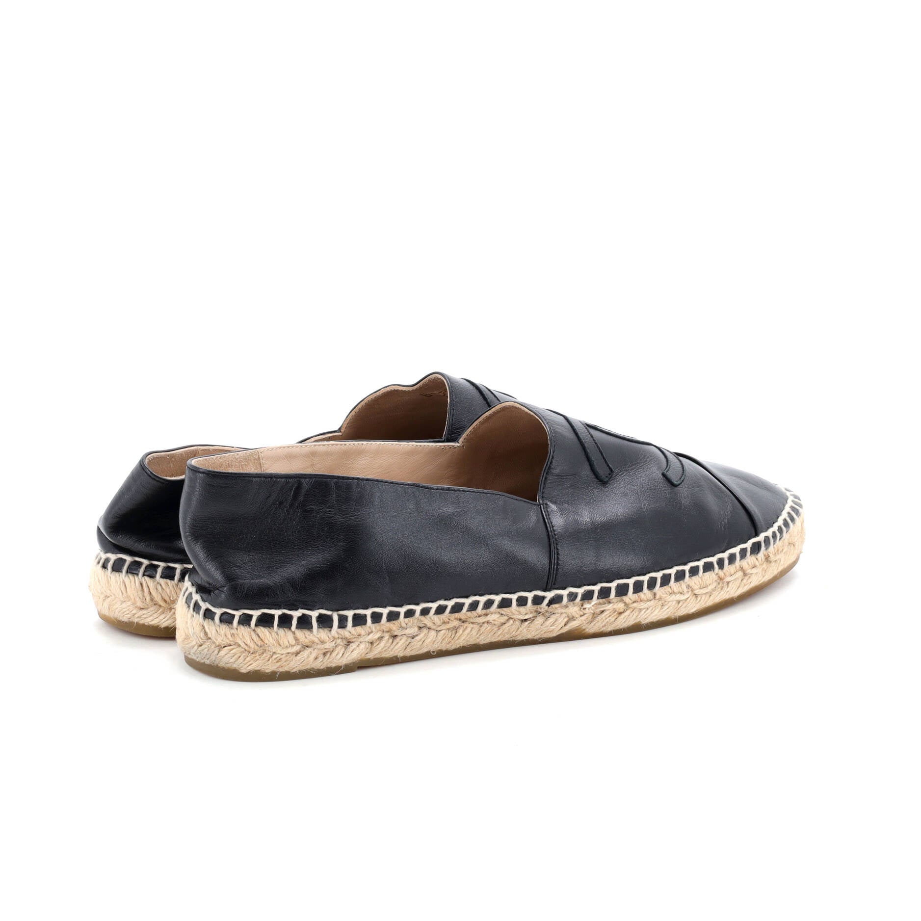 Women's CC Cap Toe Espadrilles Leather