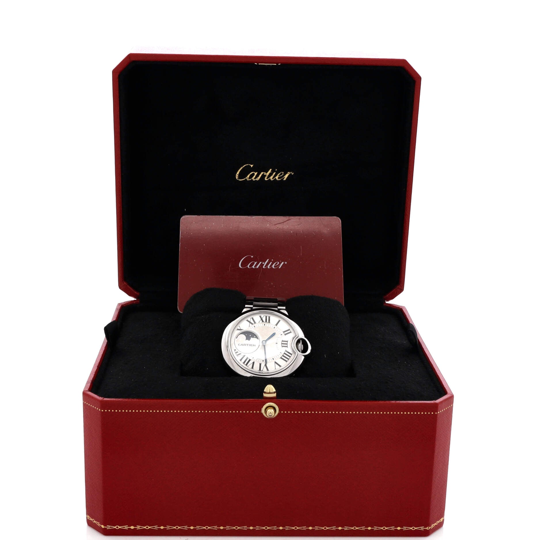 Ballon Bleu de Cartier Moonphase Automatic Watch Stainless Steel 37