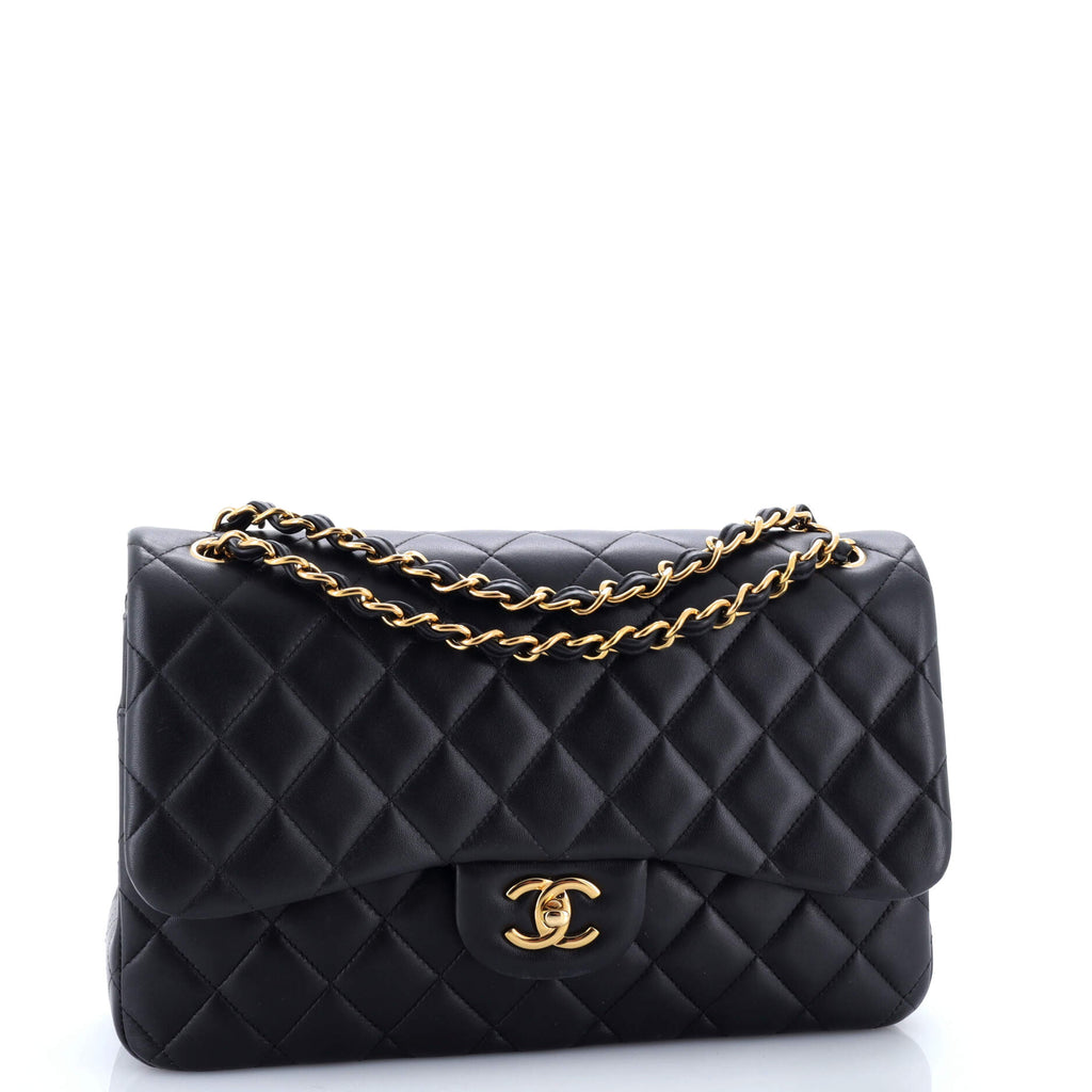 Classic Double Flap Bag Quilted Lambskin Jumbo