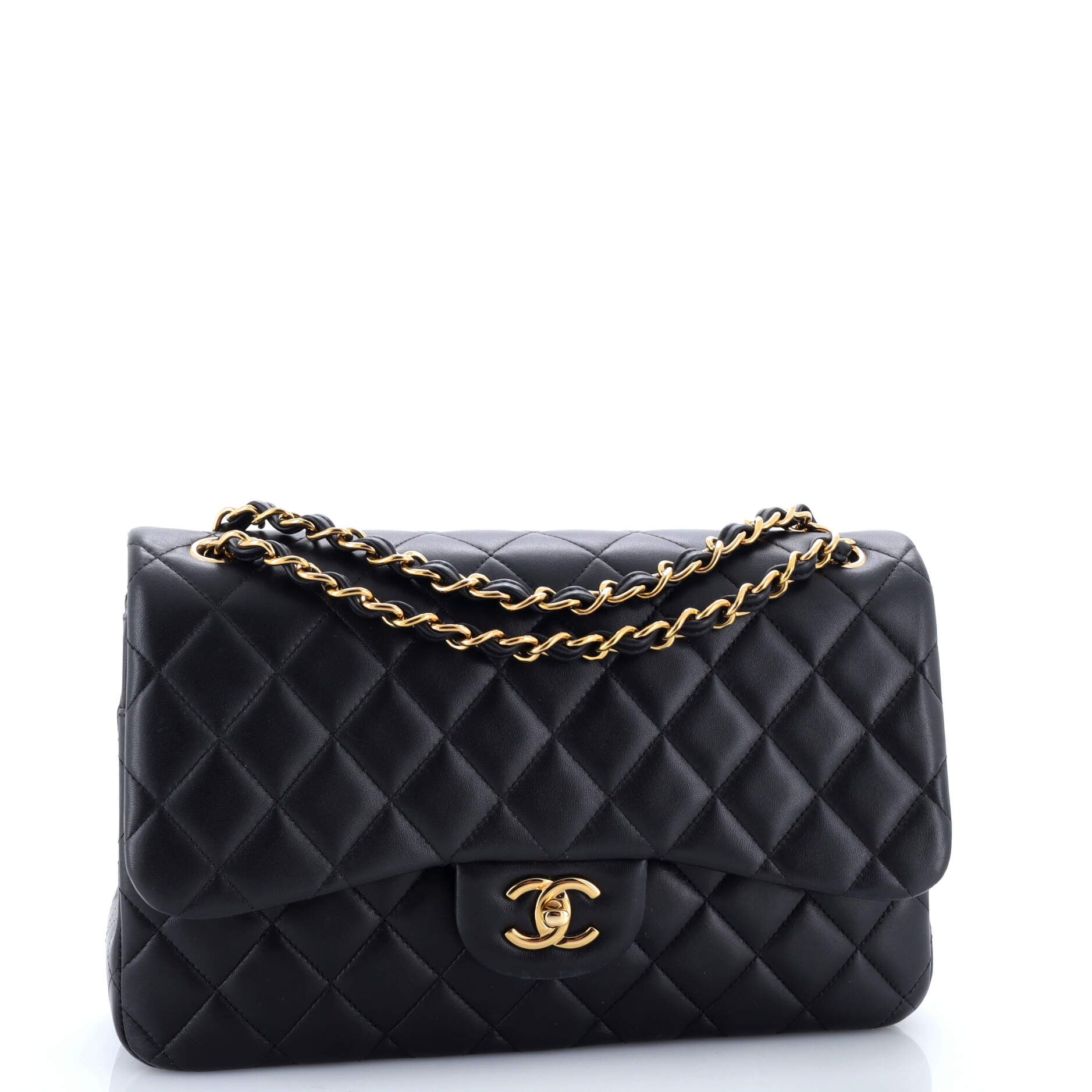 Classic Double Flap Bag Quilted Lambskin Jumbo